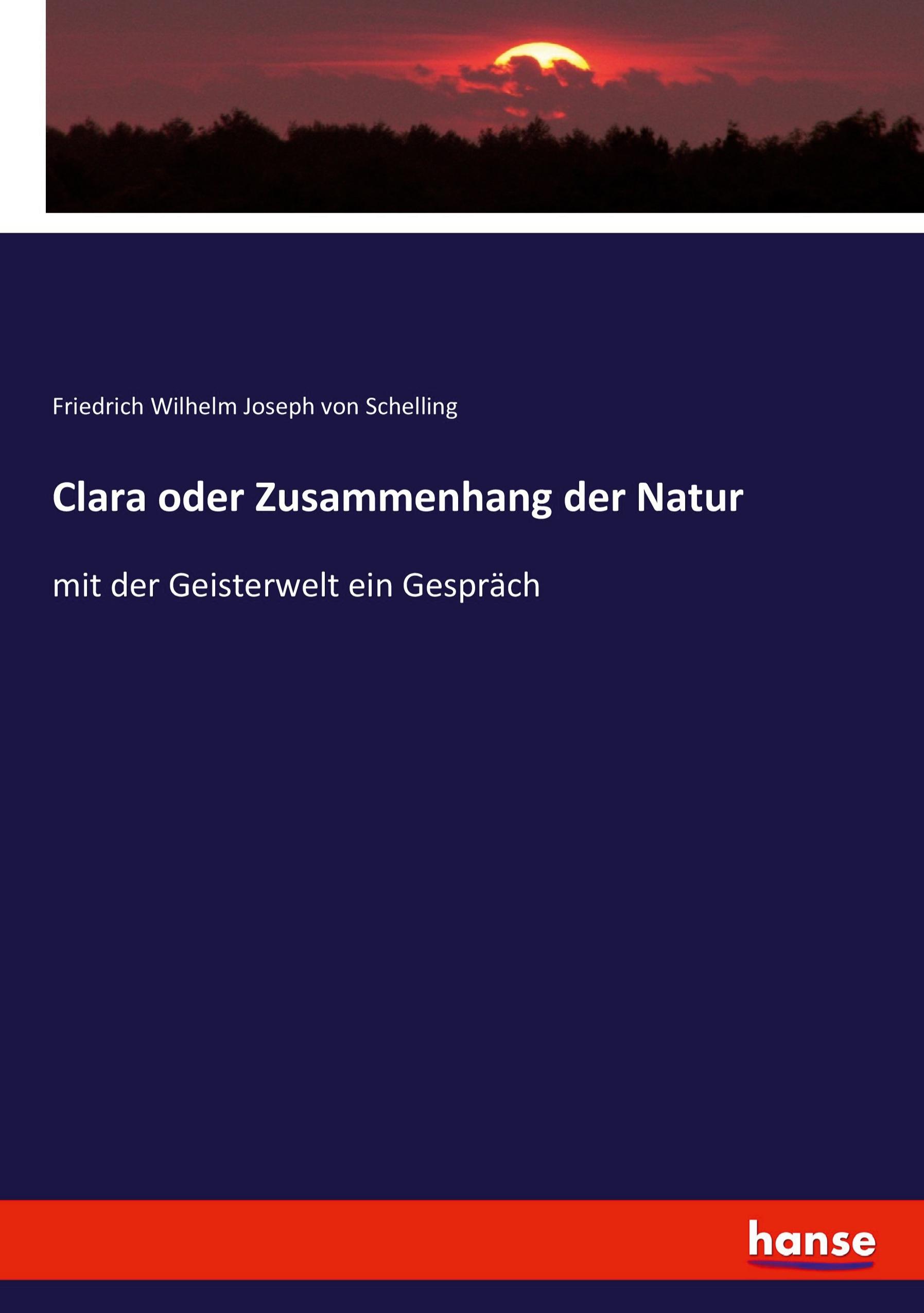 Vorderes Coverbild Clara oder Zusammenhang der Natur