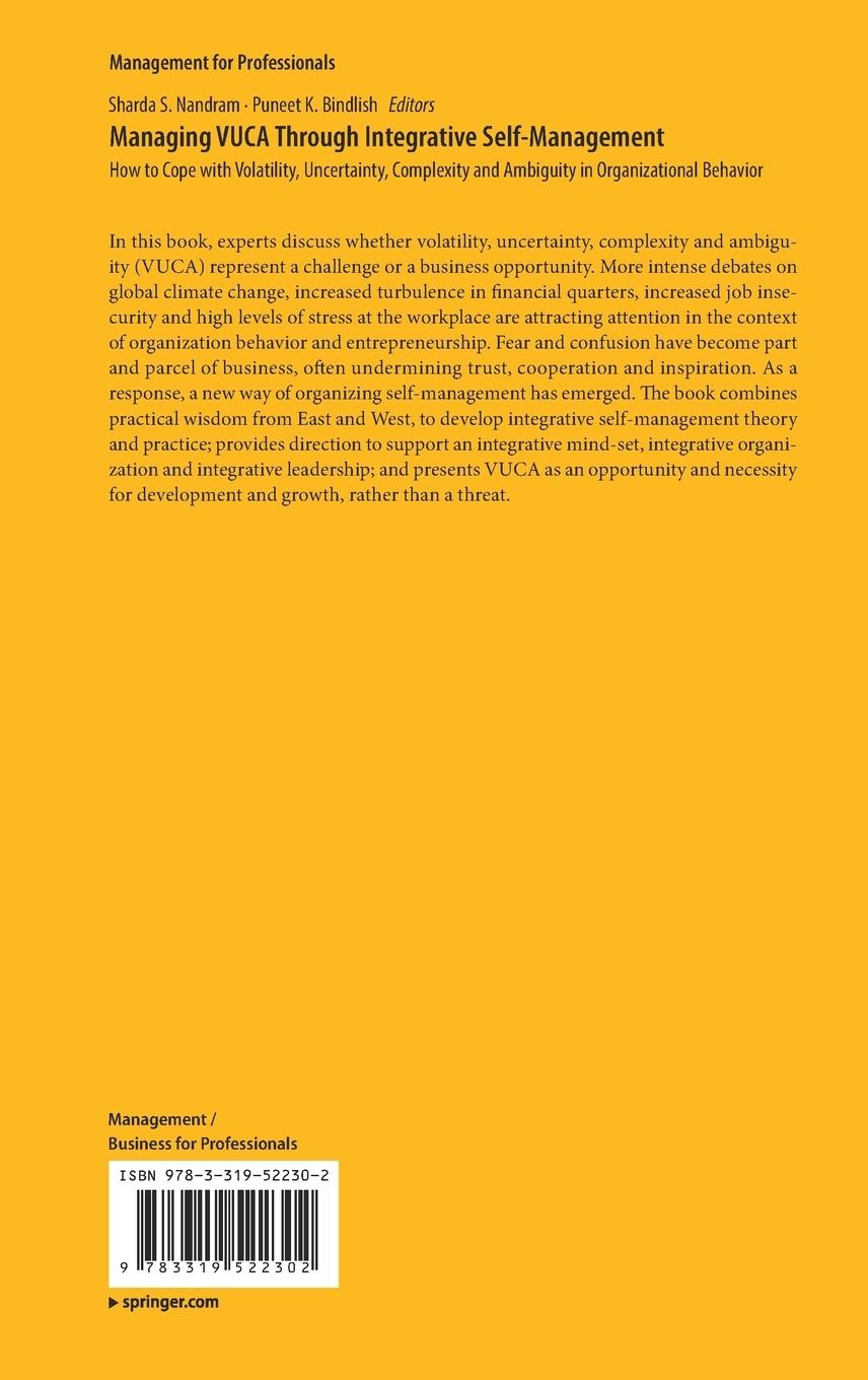 Rückseitencover Managing VUCA Through Integrative Self-Management