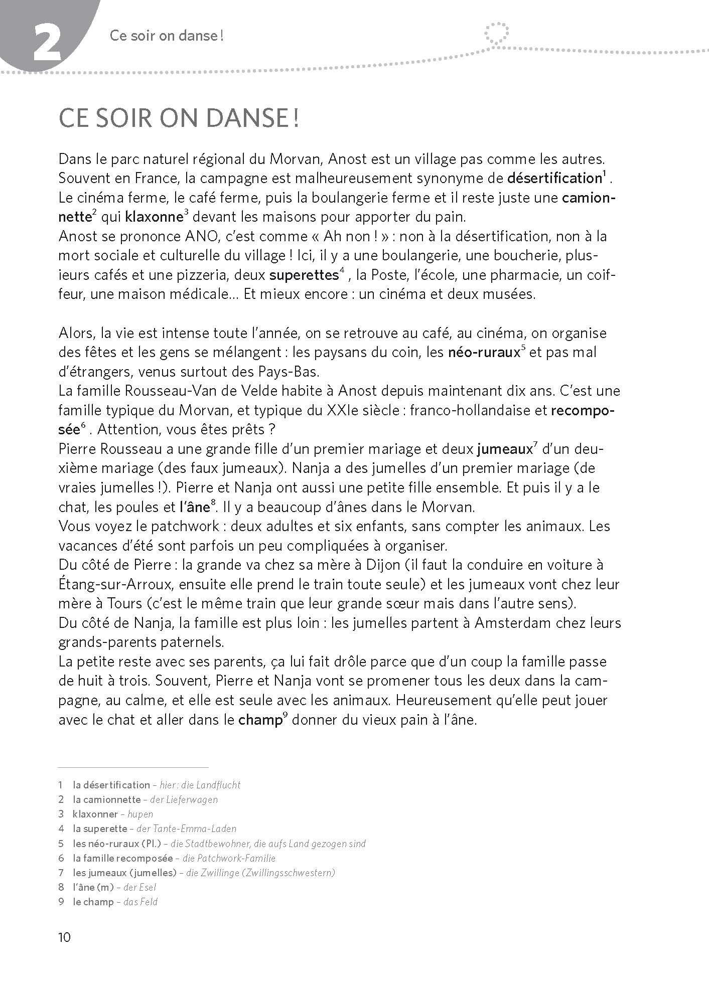 Beispielinhalt (Bild) PONS Hörbuch Madame Bonnet et son champ de lavande