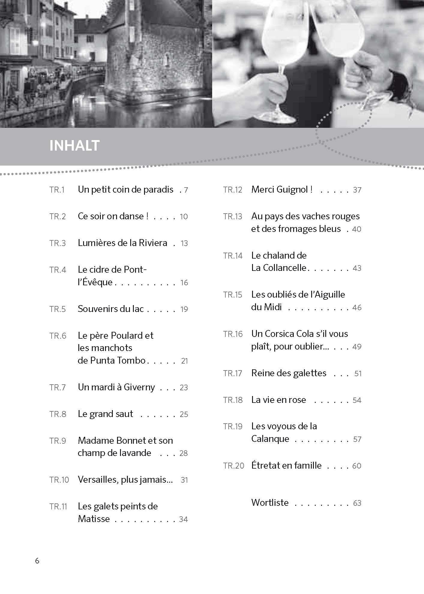 Beispielinhalt (Bild) PONS Hörbuch Madame Bonnet et son champ de lavande