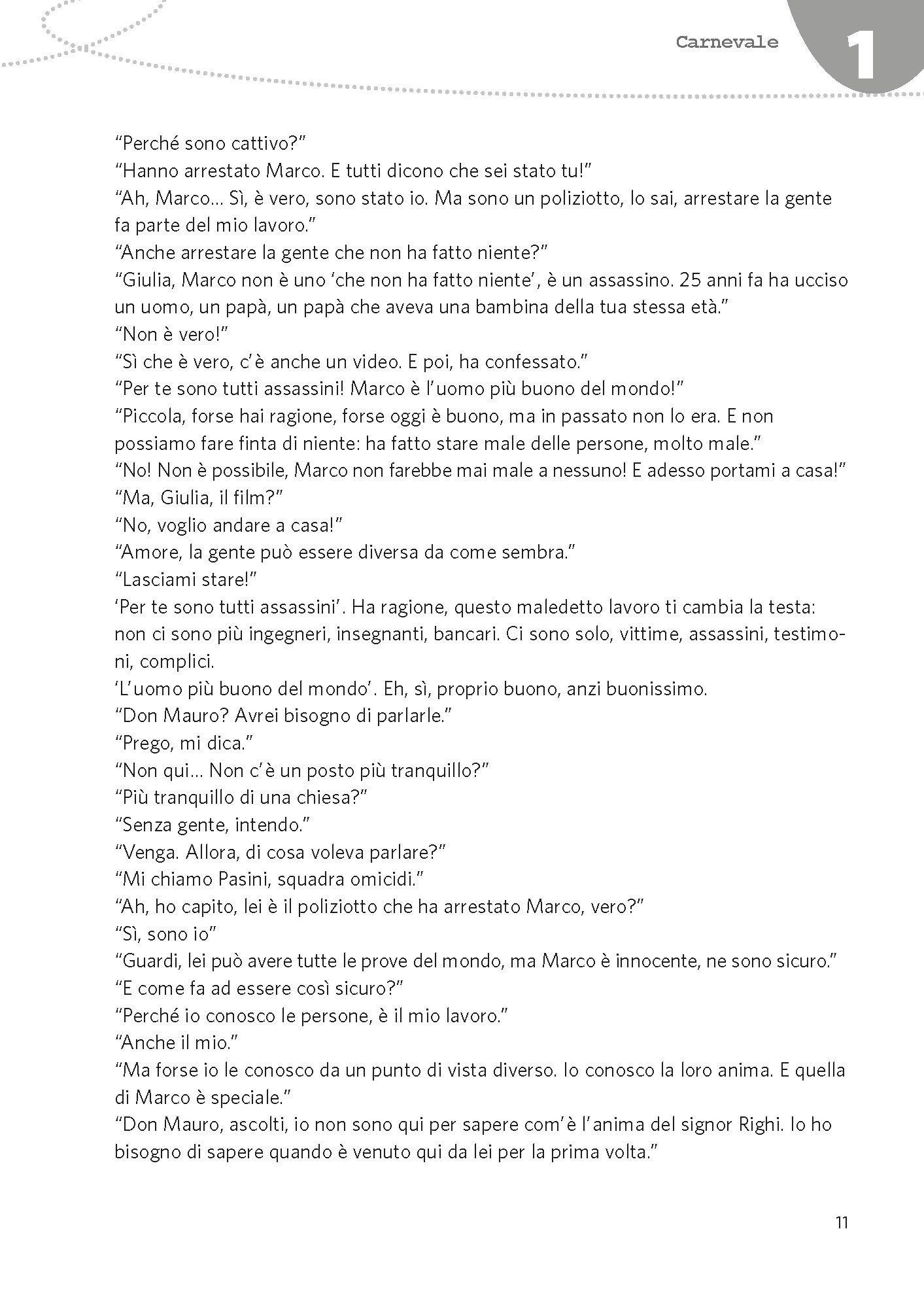 Beispielinhalt (Bild) PONS Hörkrimi Italienisch - L'incendio