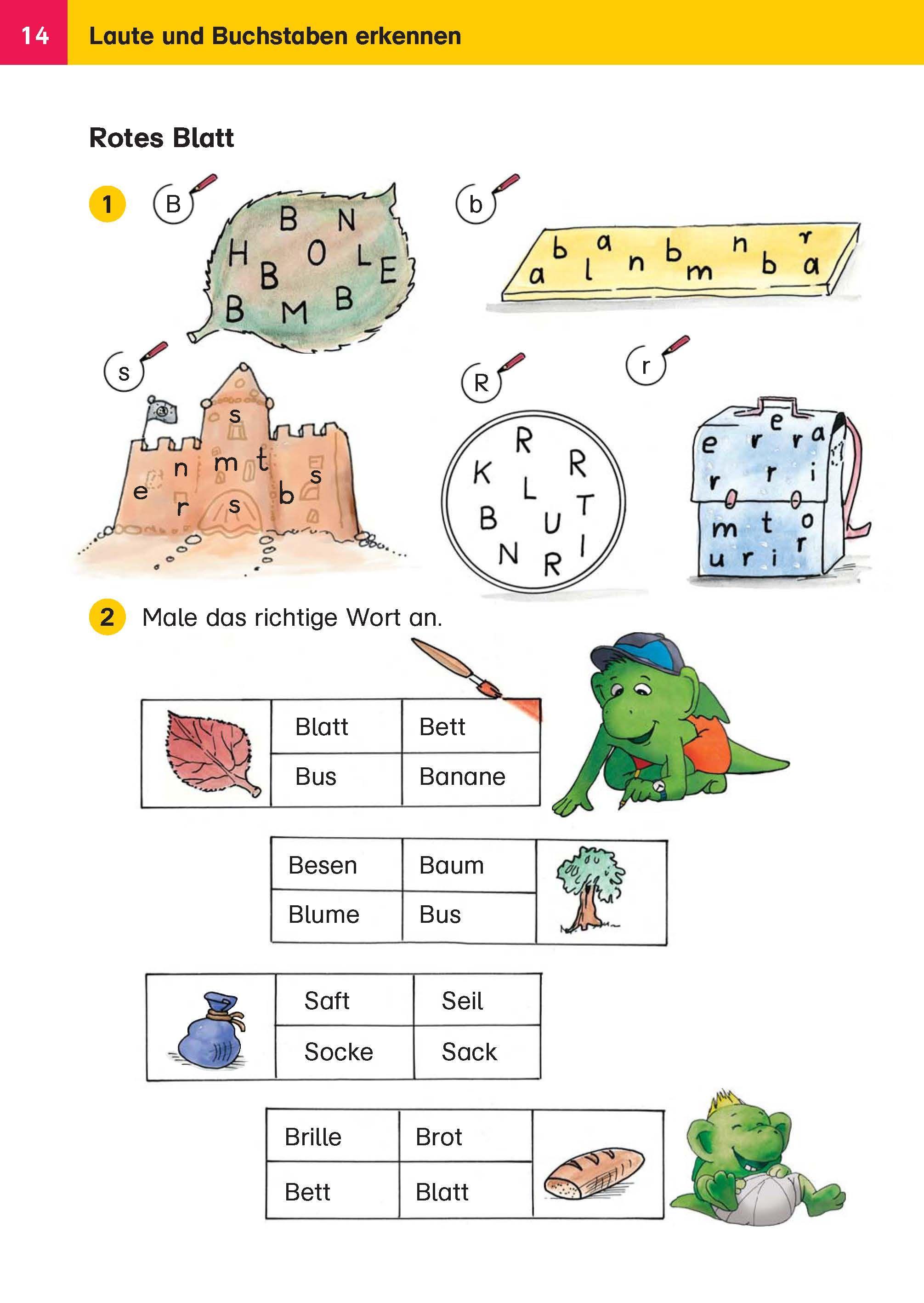 Beispielinhalt (Bild) Klett Mein drachenstarkes Grundschulbuch