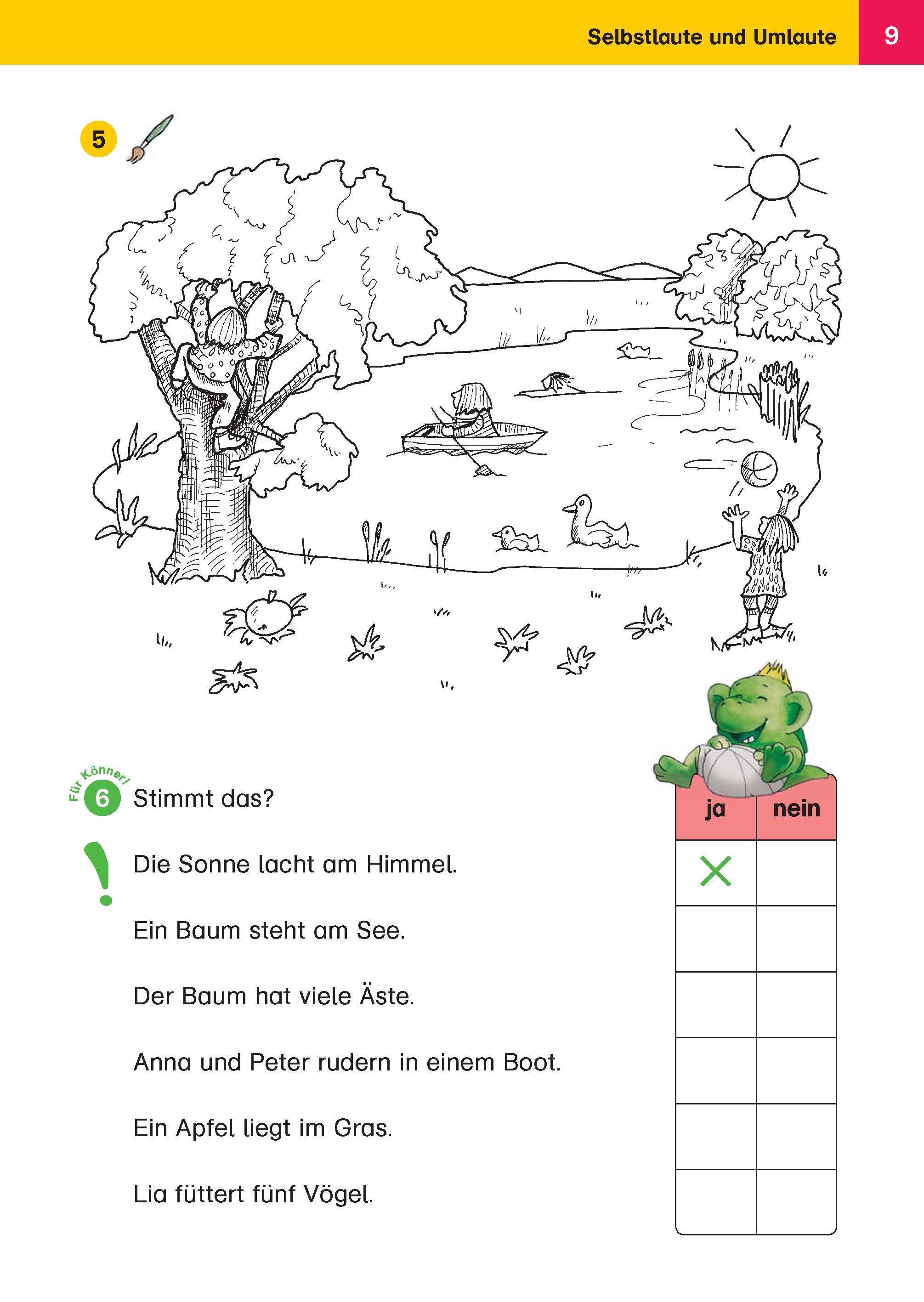 Beispielinhalt (Bild) Klett Mein drachenstarkes Grundschulbuch