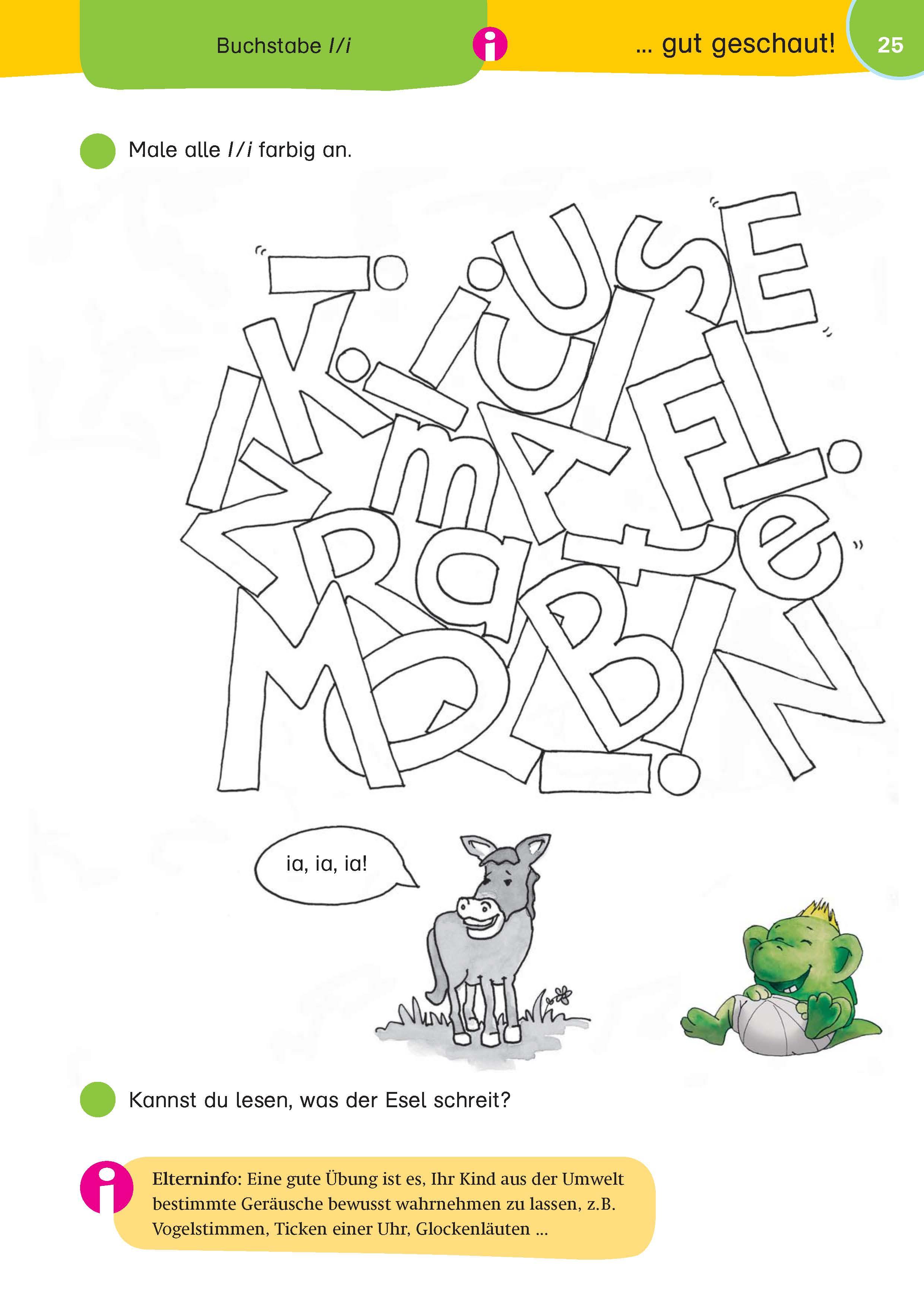 Beispielinhalt (Bild) Klett Mein großes Vorschul-Buch