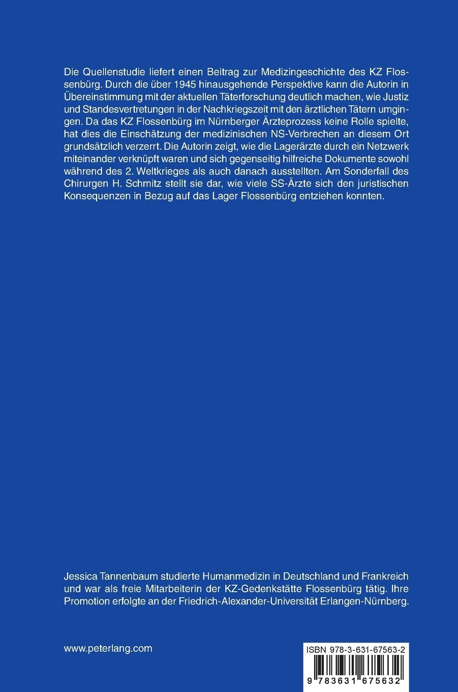 Rückseitencover Medizin im Konzentrationslager Flossenbürg 1938 bis 1945