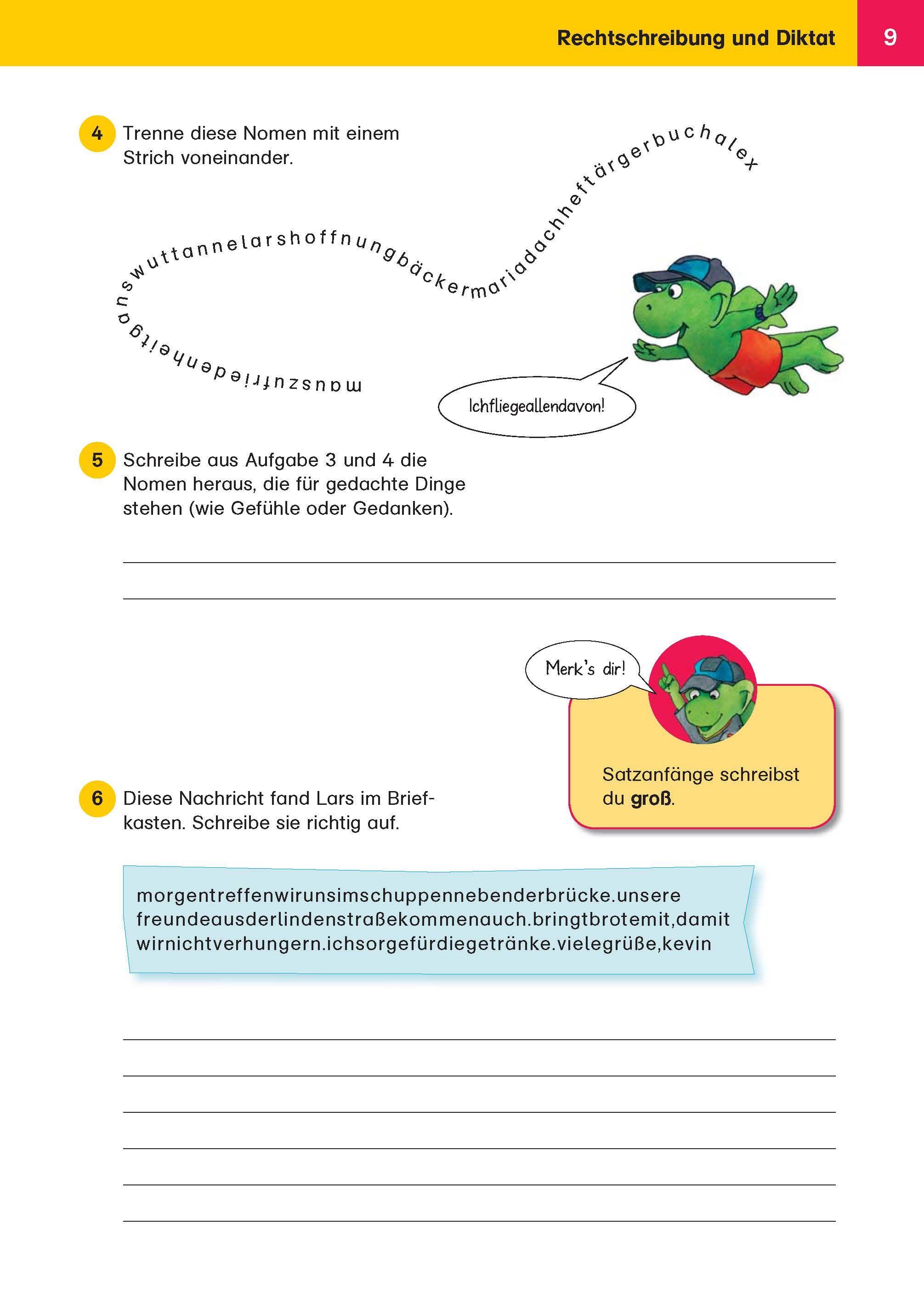 Beispielinhalt (Bild) Klett Mein drachenstarkes Grundschulbuch. 3.+ 4. Klasse