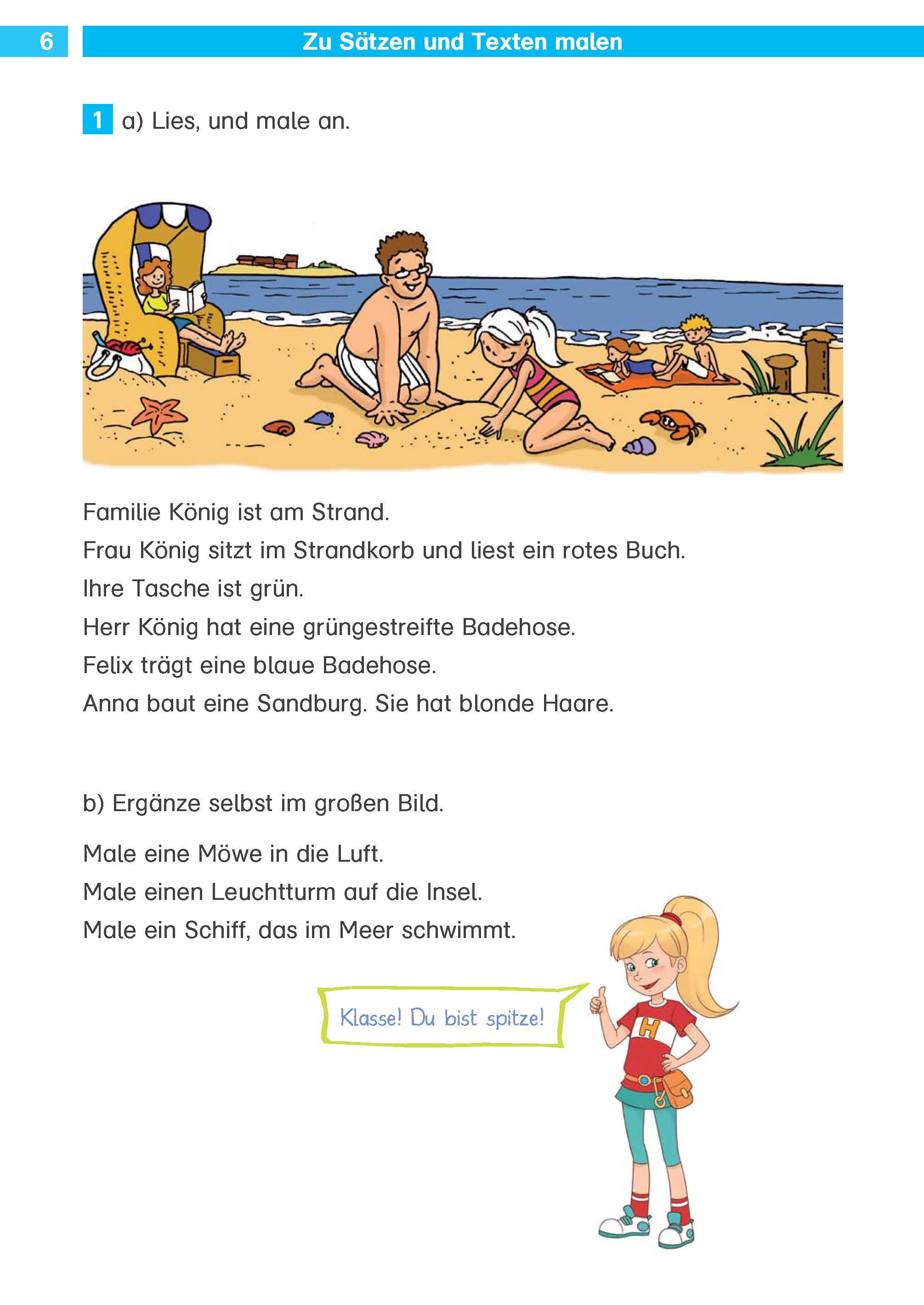 Beispielinhalt (Bild) Die Deutsch-Helden Texte flüssig lesen und verstehen 2. Klasse