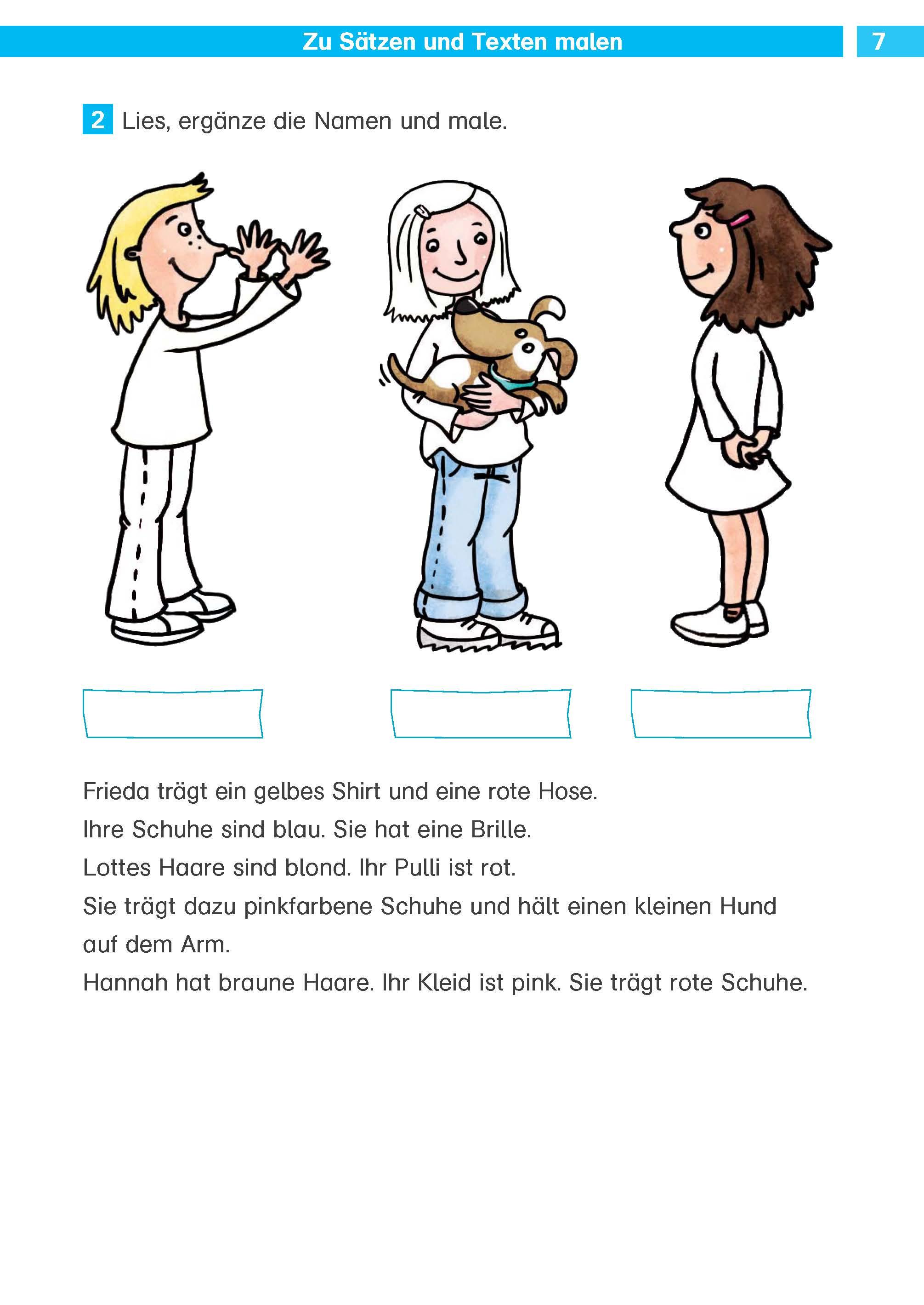 Beispielinhalt (Bild) Die Deutsch-Helden Texte flüssig lesen und verstehen 2. Klasse