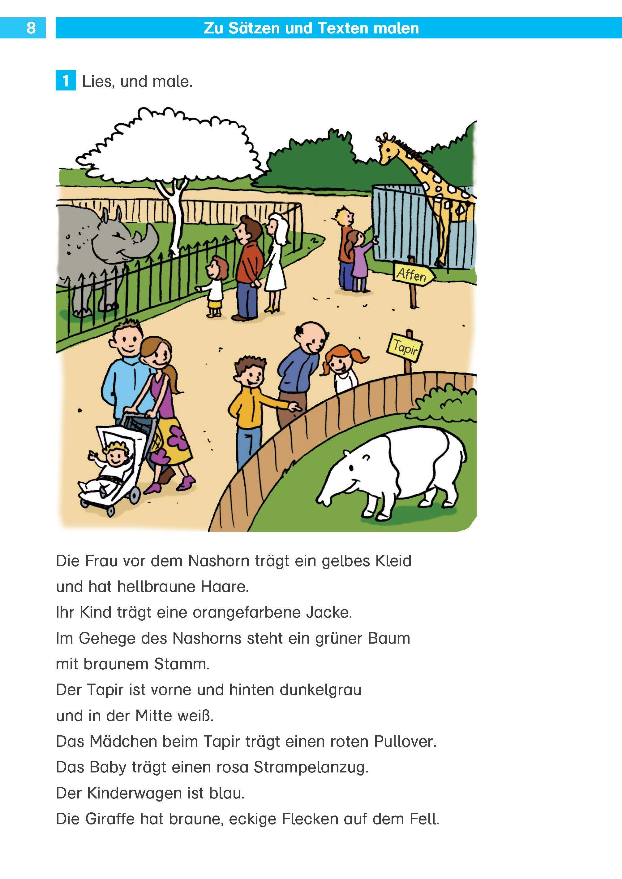 Beispielinhalt (Bild) Die Deutsch-Helden Texte flüssig lesen und verstehen 2. Klasse