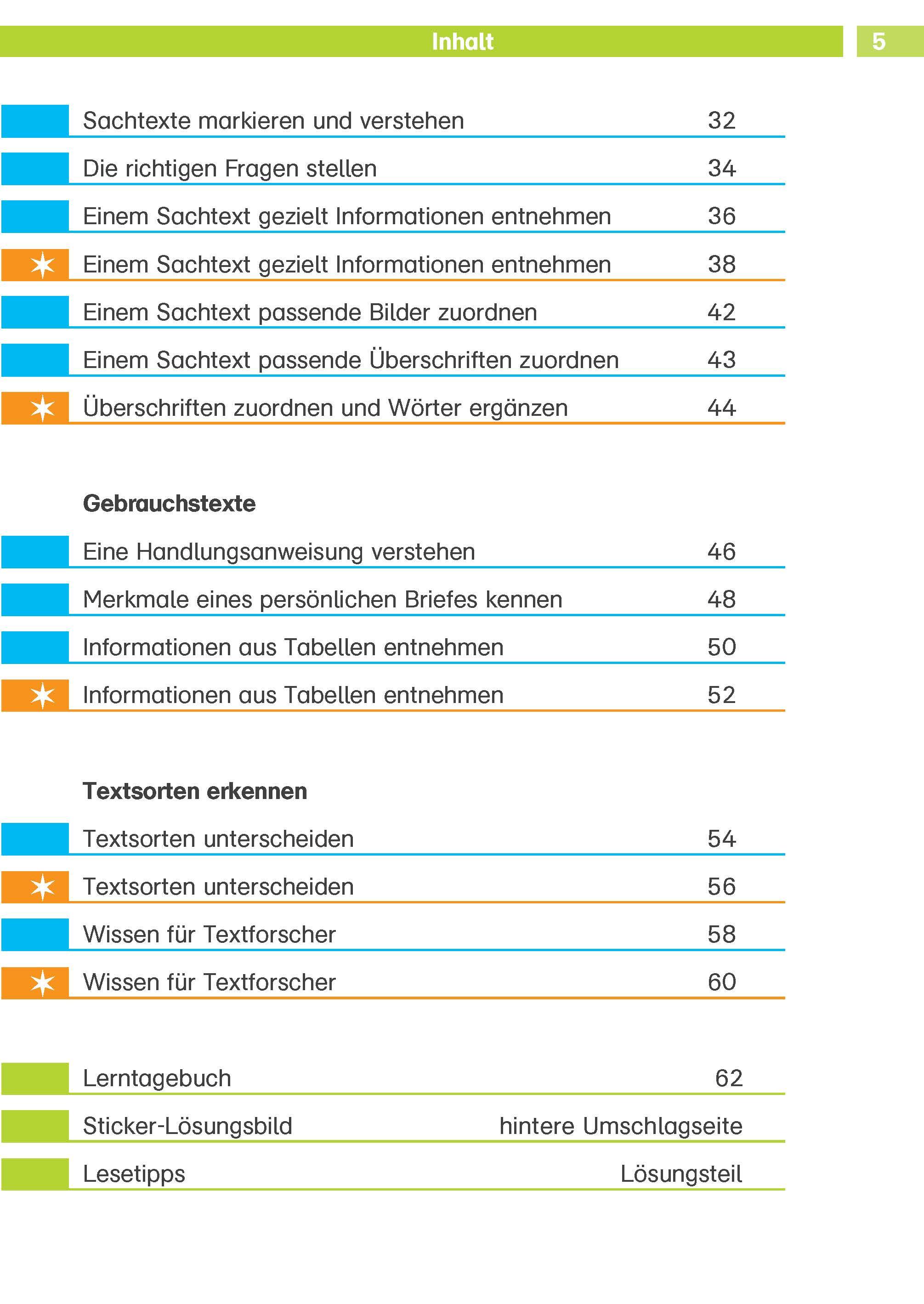 Beispielinhalt (Bild) Die Deutsch-Helden Texte flüssig lesen und verstehen 2. Klasse