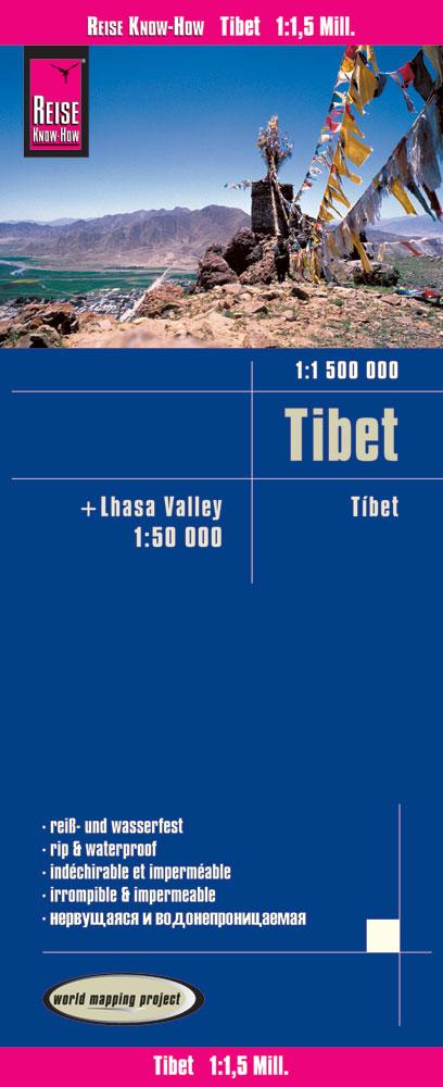 Vorderes Coverbild Reise Know-How Landkarte Tibet (1:1.500.000) und Lhasa-Valley (1:50.000)