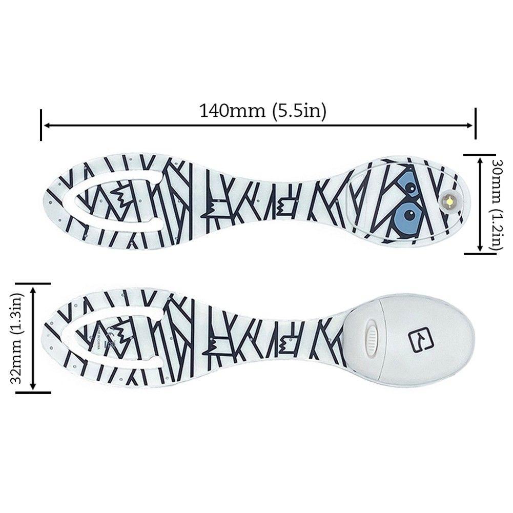 Beispielinhalt (Bild) Flexilight Leselicht (Mumie) | 2 in 1 Leselampe & Lesezeichen | Geschenk für Leser, Buchliebhaber | Deutsche Ausgabe