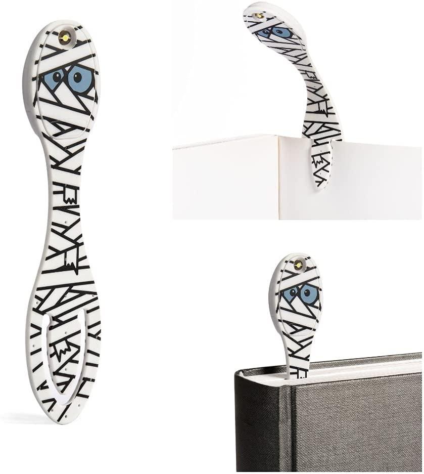 Rückseitencover Flexilight Leselicht (Mumie) | 2 in 1 Leselampe & Lesezeichen | Geschenk für Leser, Buchliebhaber | Deutsche Ausgabe