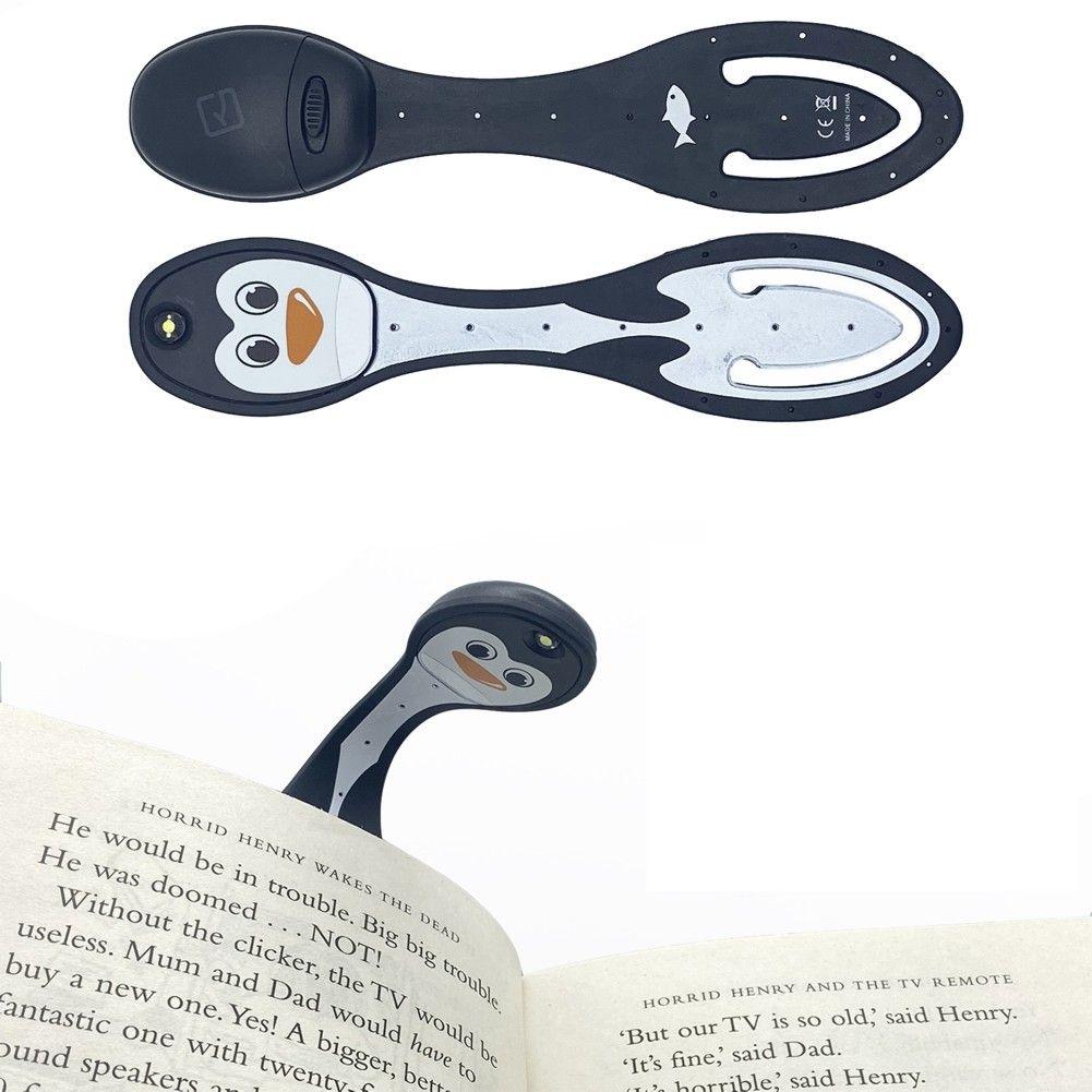 Beispielinhalt (Bild) Flexilight Leselicht (Pinguin) | 2 in 1 Leselampe & Lesezeichen | Geschenk für Leser, Buchliebhaber | Deutsche Ausgabe