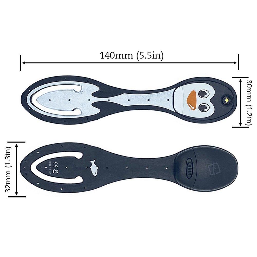 Beispielinhalt (Bild) Flexilight Leselicht (Pinguin) | 2 in 1 Leselampe & Lesezeichen | Geschenk für Leser, Buchliebhaber | Deutsche Ausgabe
