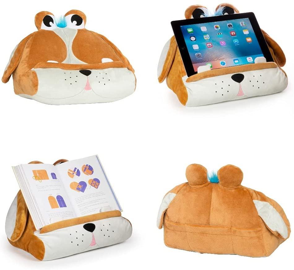 Rückseitencover Bookmonster Hund | Lesekissen für Bücher und Tablets | Buchständer | Tablethalter | Lesehillfe | Deutsche Ausgabe