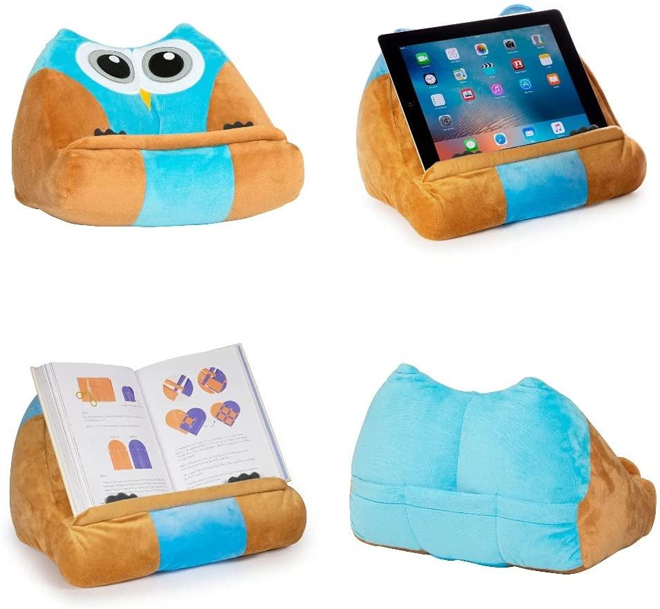 Rückseitencover Bookmonster Eule | Lesekissen für Bücher und Tablets | Buchständer | Tablethalter | Lesehillfe | Deutsche Ausgabe