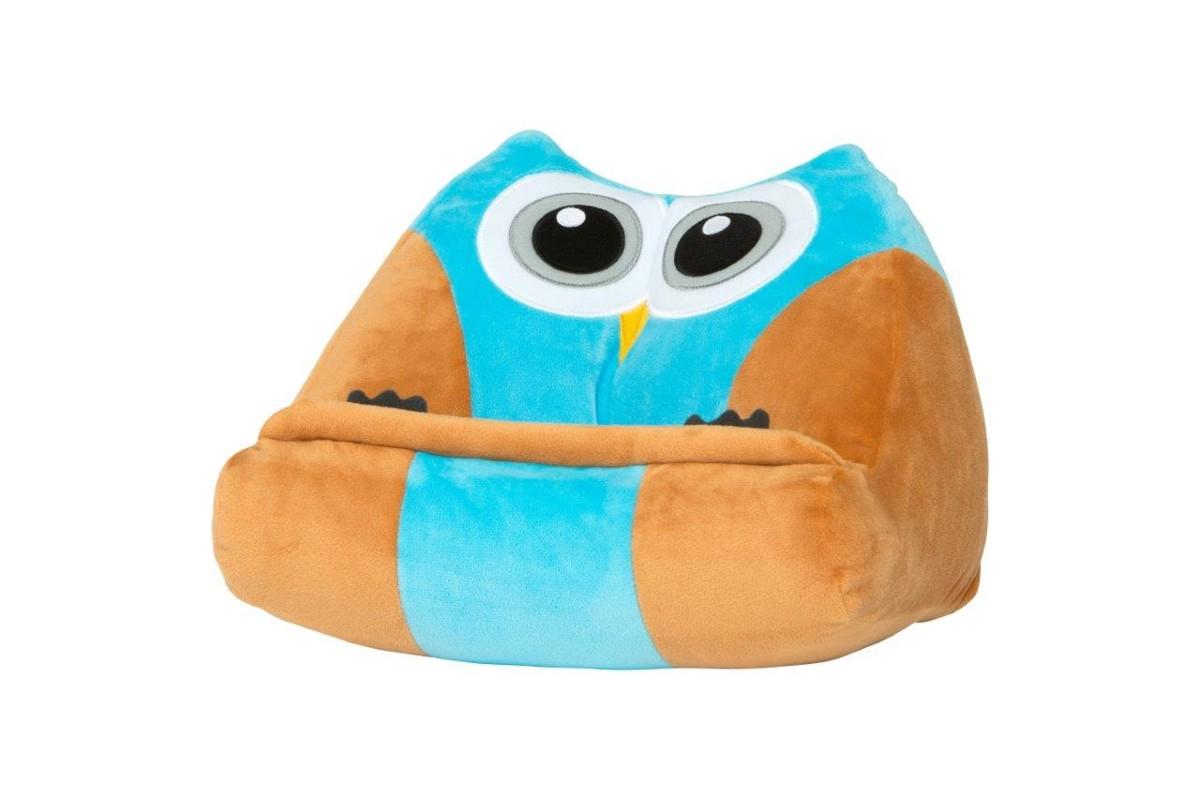 Vorderes Coverbild Bookmonster Eule | Lesekissen für Bücher und Tablets | Buchständer | Tablethalter | Lesehillfe | Deutsche Ausgabe