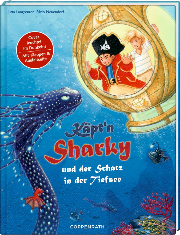 Vorderes Coverbild Käpt'n Sharky und der Schatz in der Tiefsee