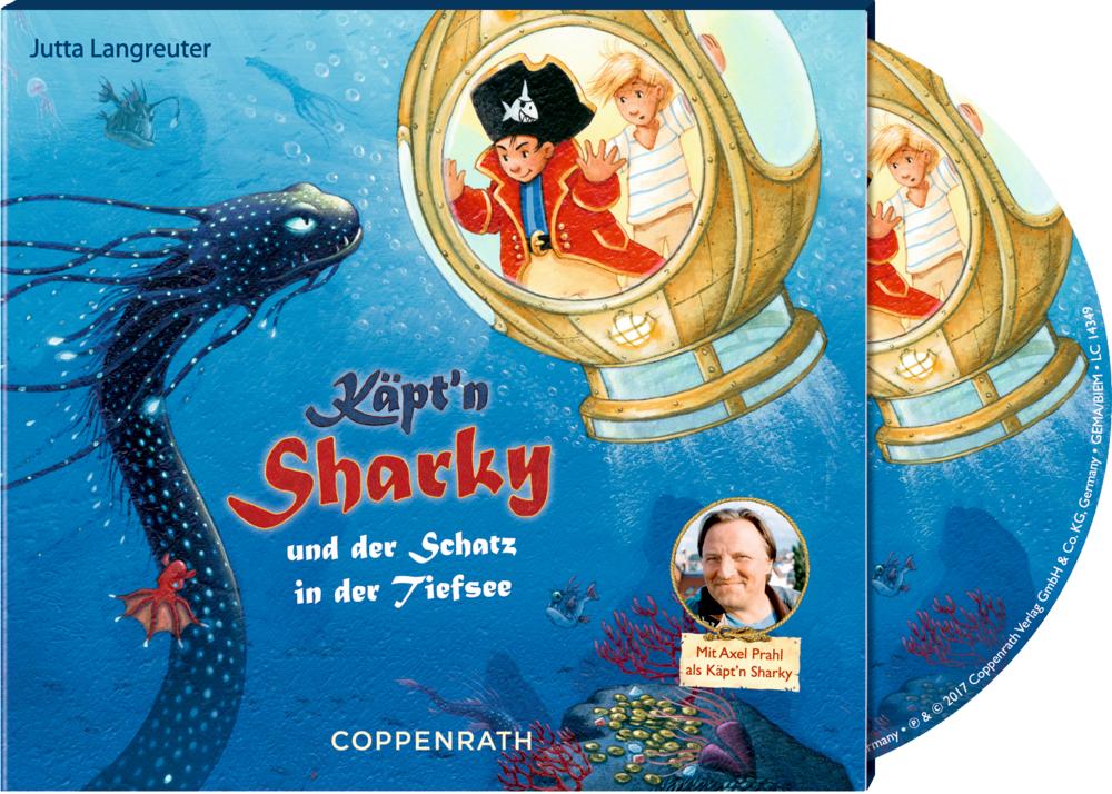 Vorderes Coverbild Käpt'n Sharky und der Schatz in der Tiefsee (CD)