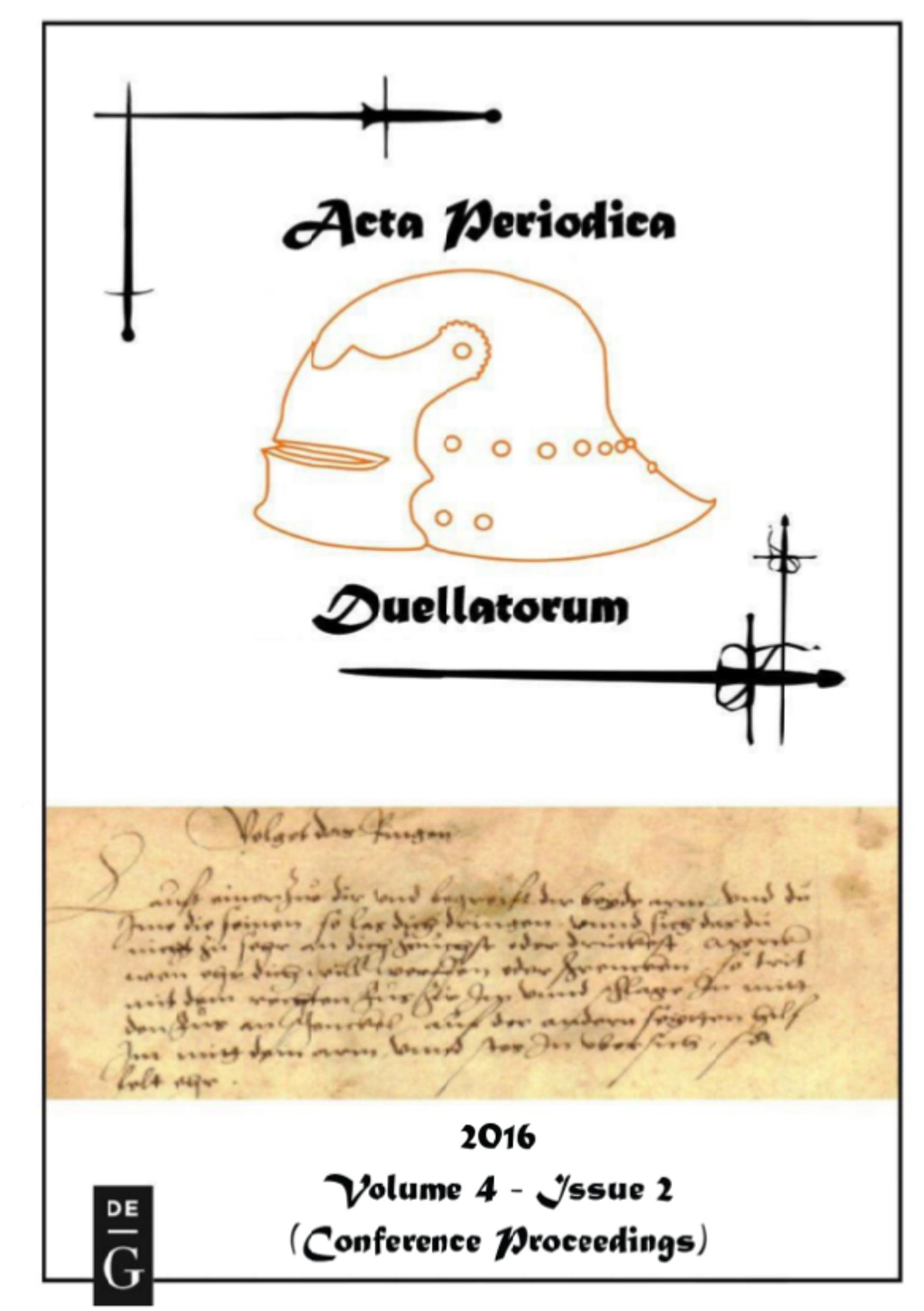 Vorderes Coverbild Acta Periodica Duellatorum (vol. 4, issue 2)