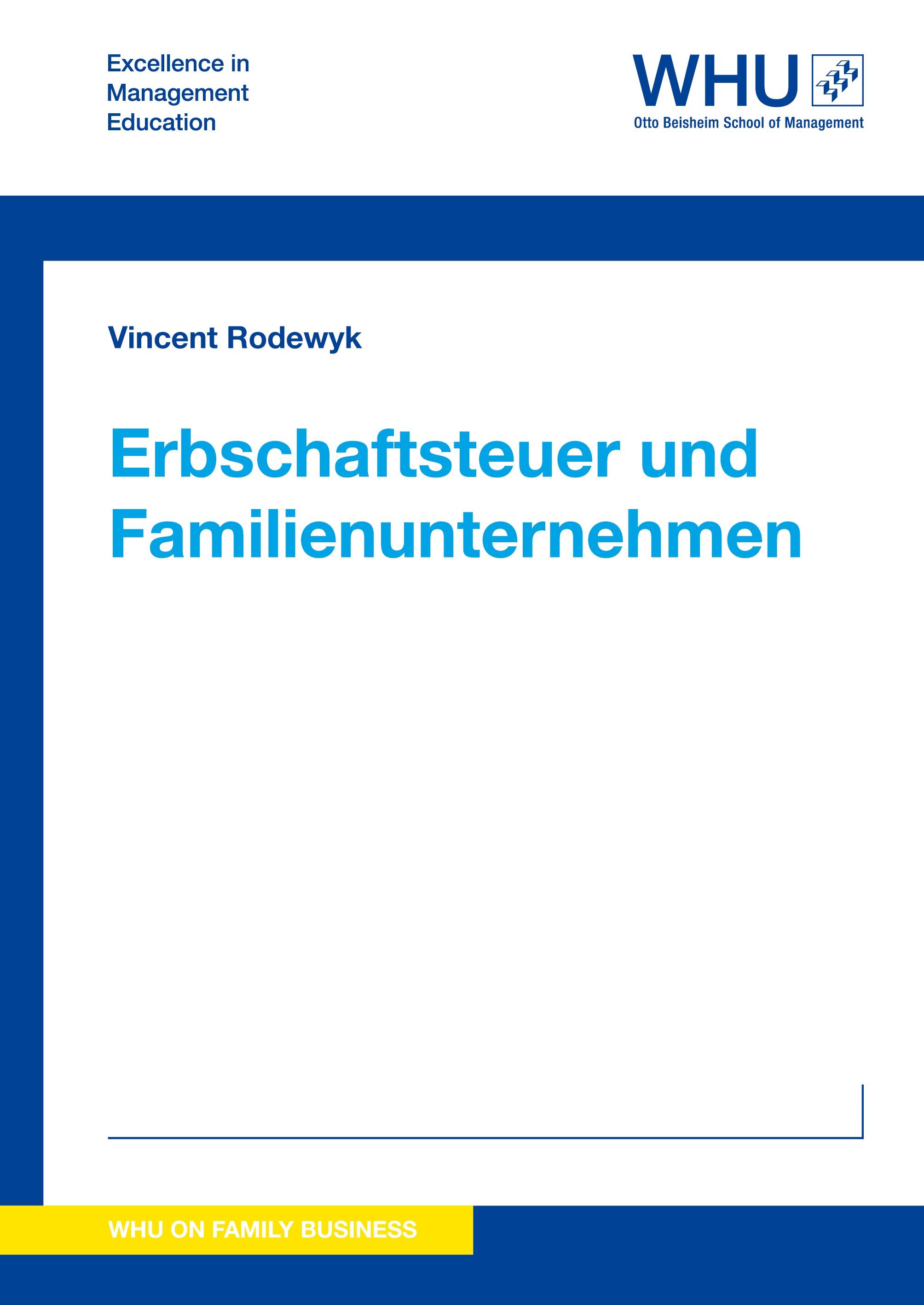 Vorderes Coverbild Erbschaftsteuer und Familienunternehmen