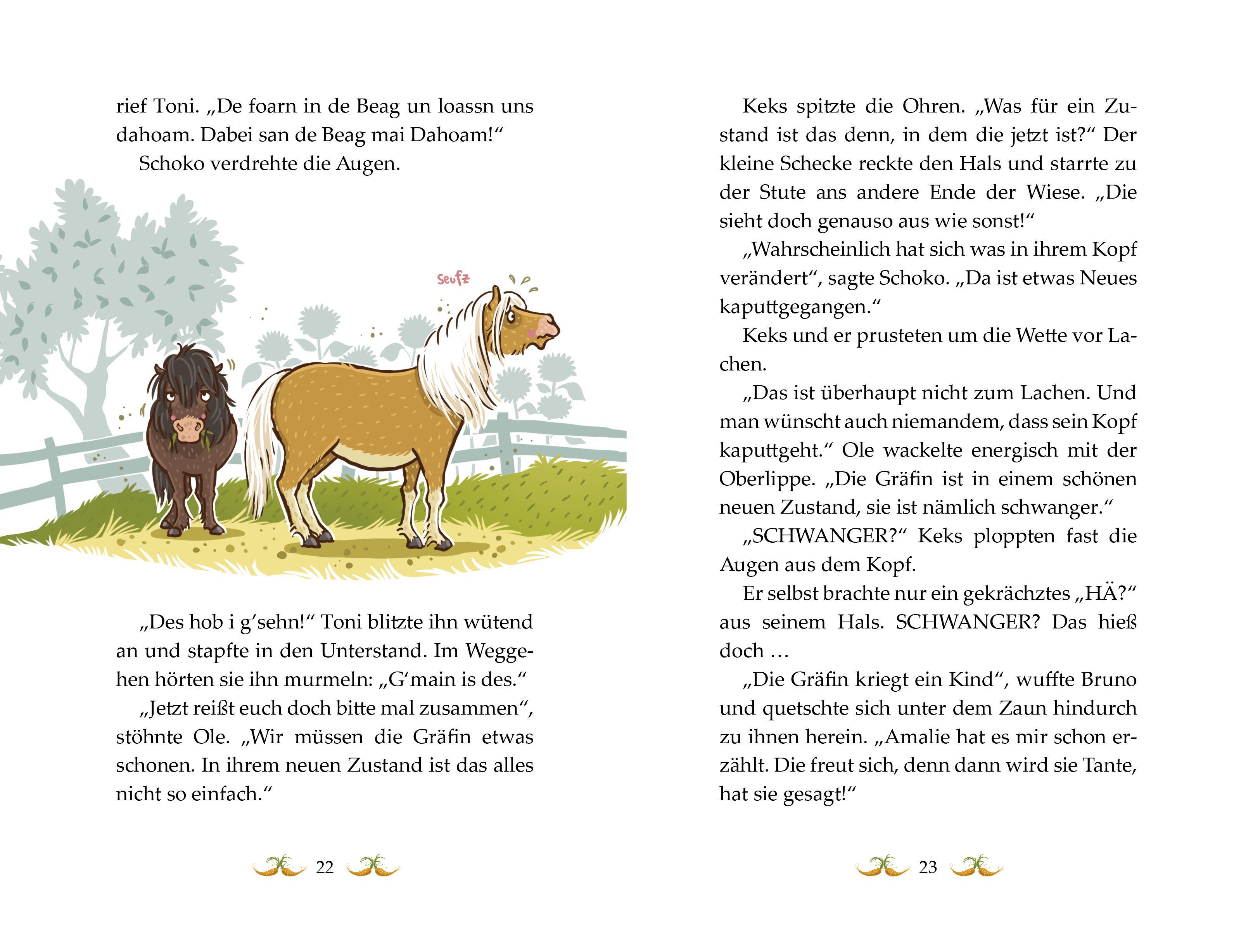 Beispielinhalt (Bild) Die Haferhorde 07. Huf über Kopf