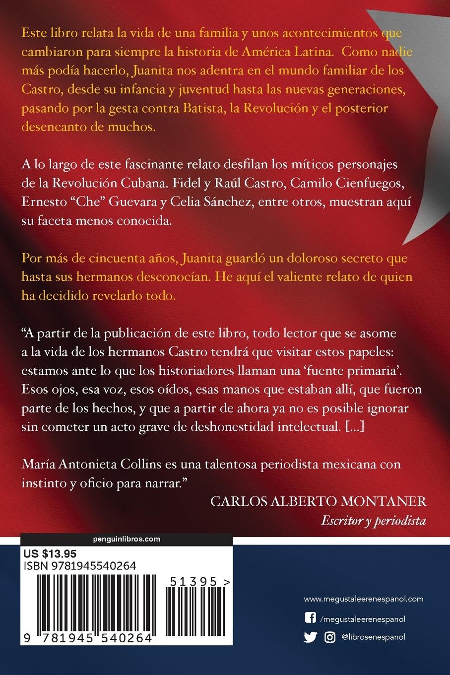 Rückseitencover Fidel y Raul, mis hermanos. / My Brothers Fidel and Raul. Juanita Castro's Memoir as Told to Maria Antonieta Collins