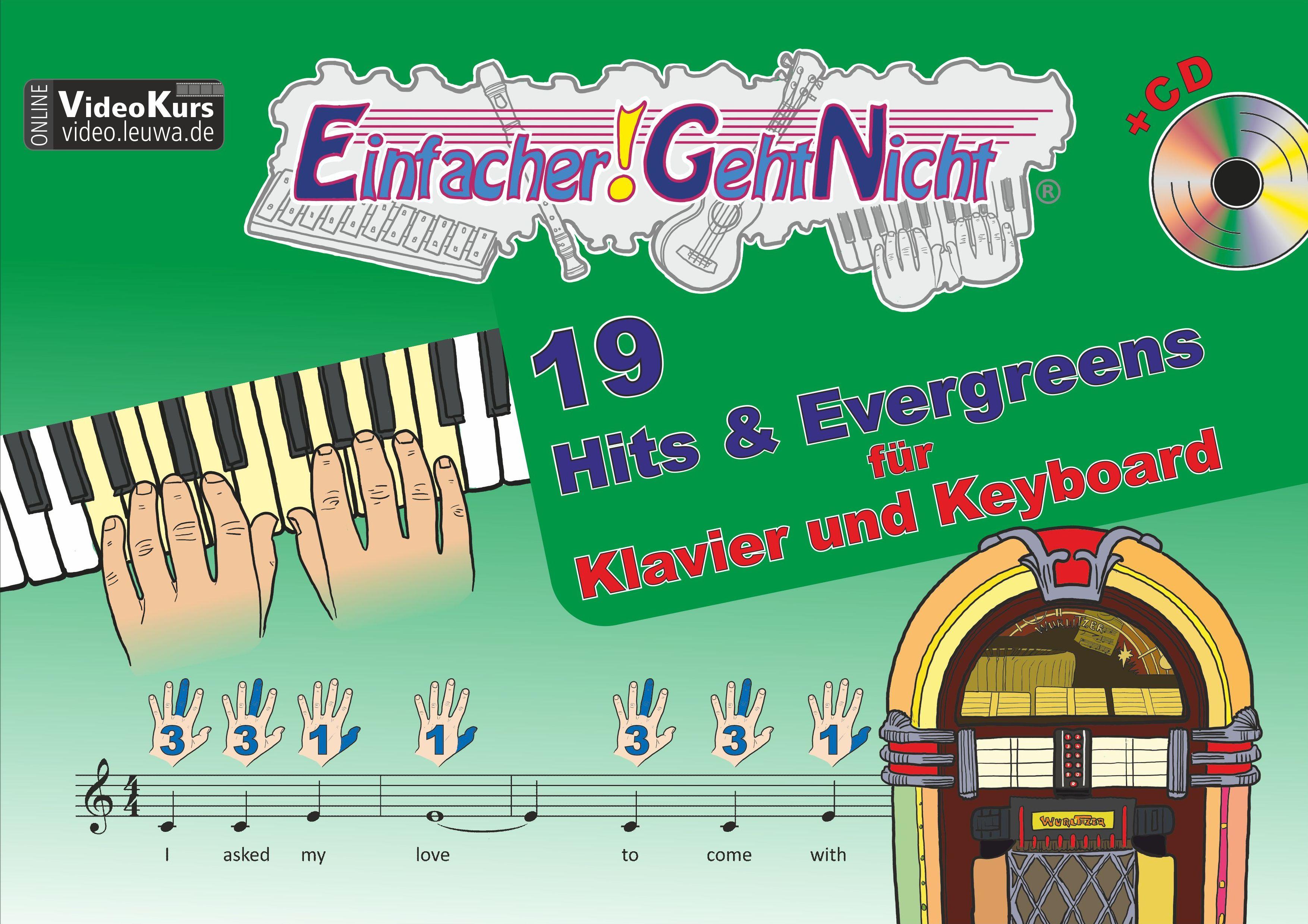 Vorderes Coverbild Einfacher!-Geht-Nicht: 19 Hits & Evergreens - für Klavier und Keyboard mit CD