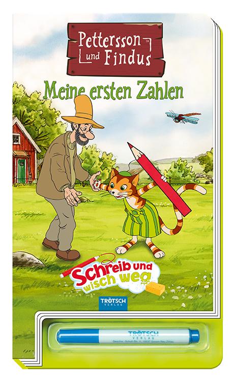 Vorderes Coverbild Schreib und wisch weg "Pettersson & Findus" Zahlen