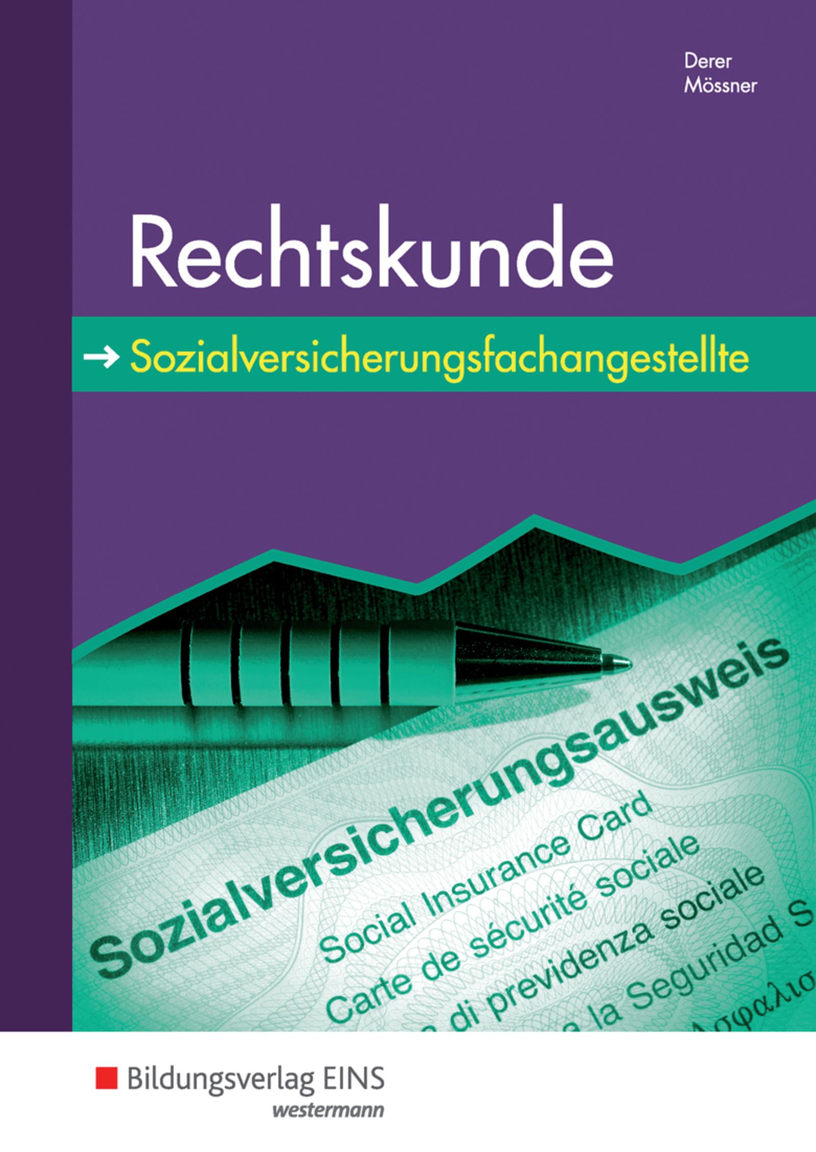 Vorderes Coverbild Rechtskunde für Sozialversicherungsfachangestellte