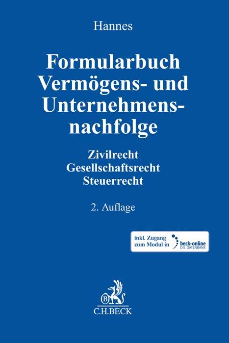 Vorderes Coverbild Formularbuch Vermögens- und Unternehmensnachfolge