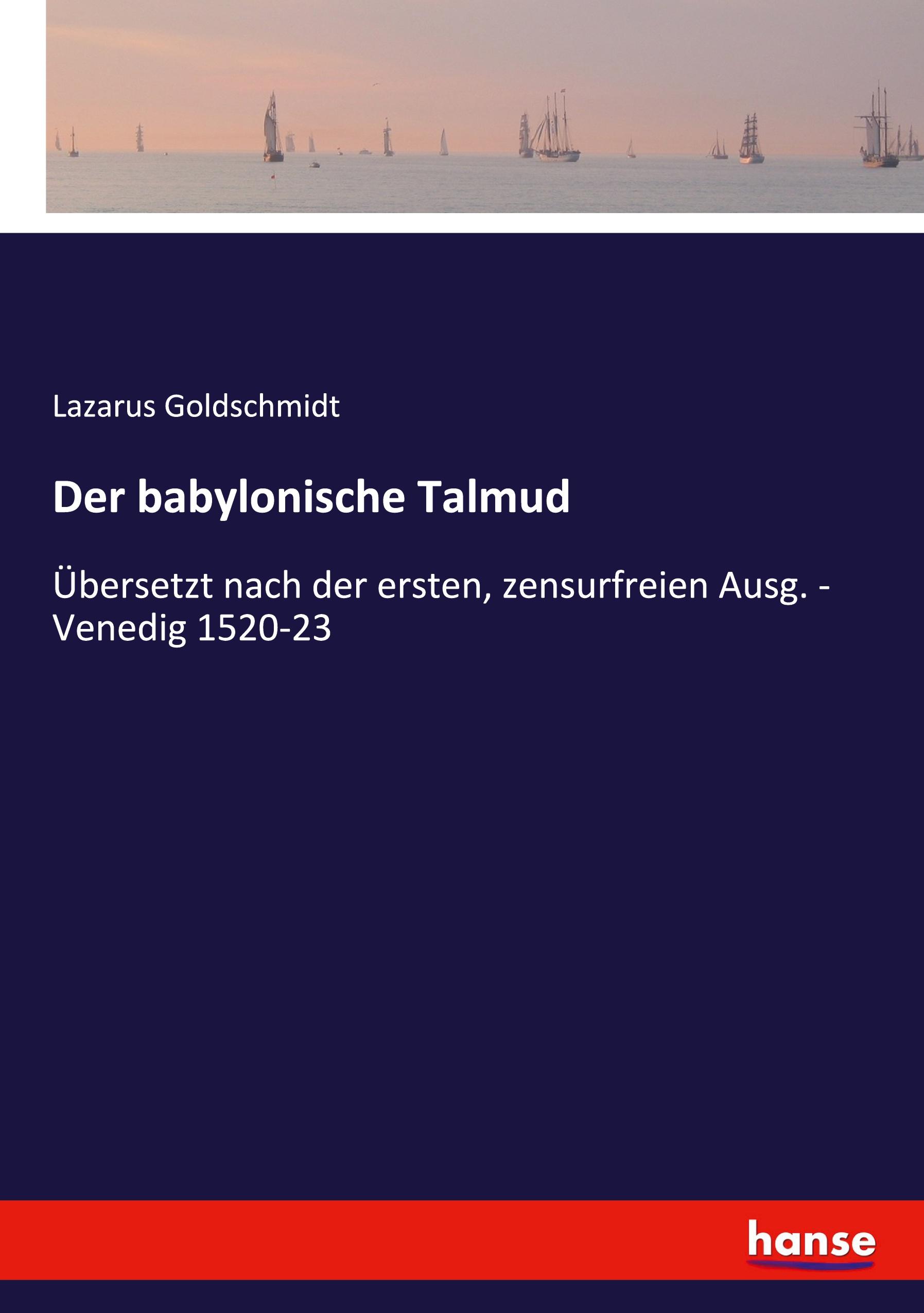 Vorderes Coverbild Der babylonische Talmud