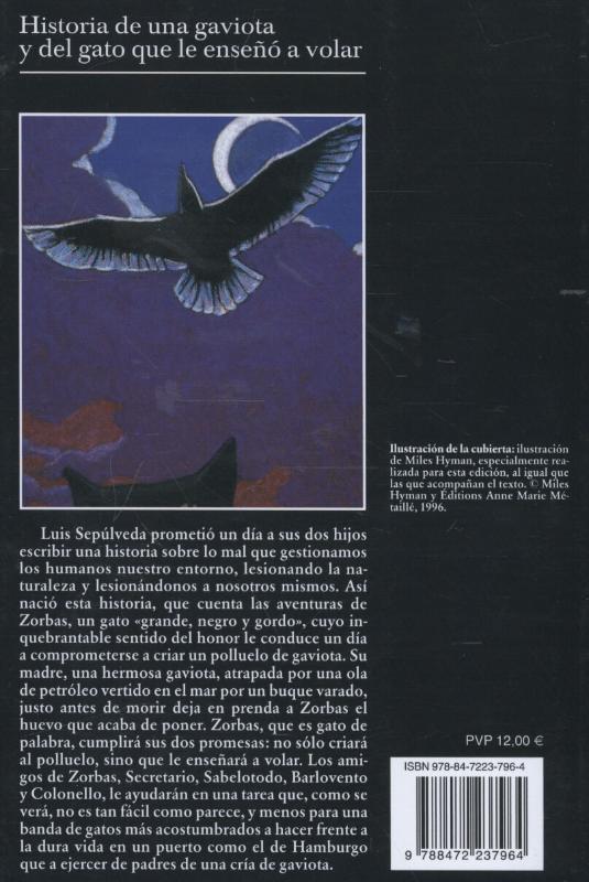 Rückseitencover Historia de una gaviota y del gato que le endeno a volar