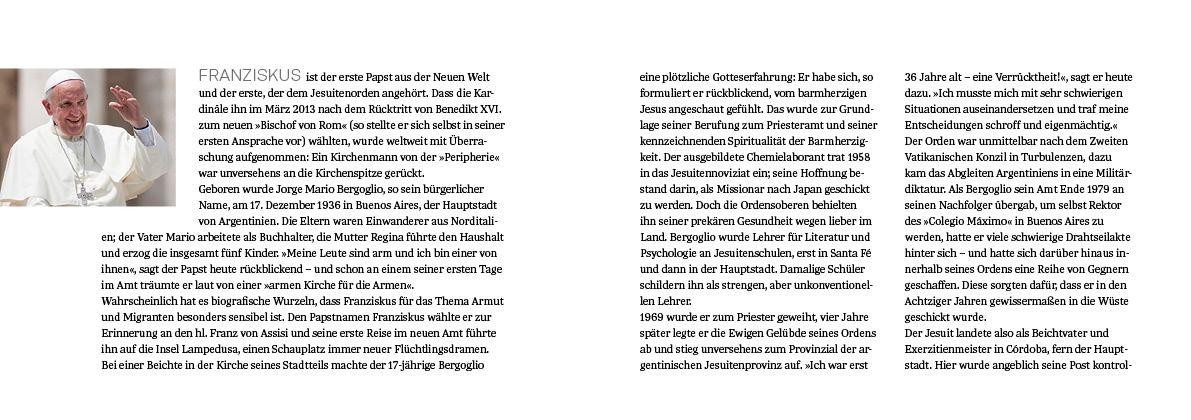 Beispielinhalt (Bild) 7 Wochen mit Papst Franziskus