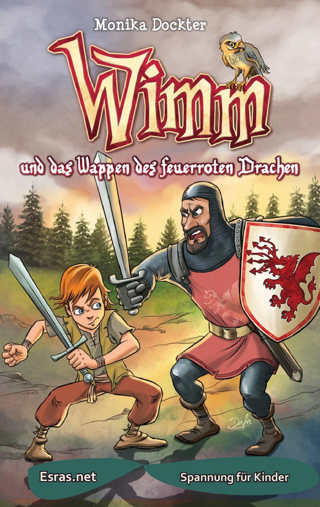 Vorderes Coverbild Wimm und das Wappen des feuerroten Drachen