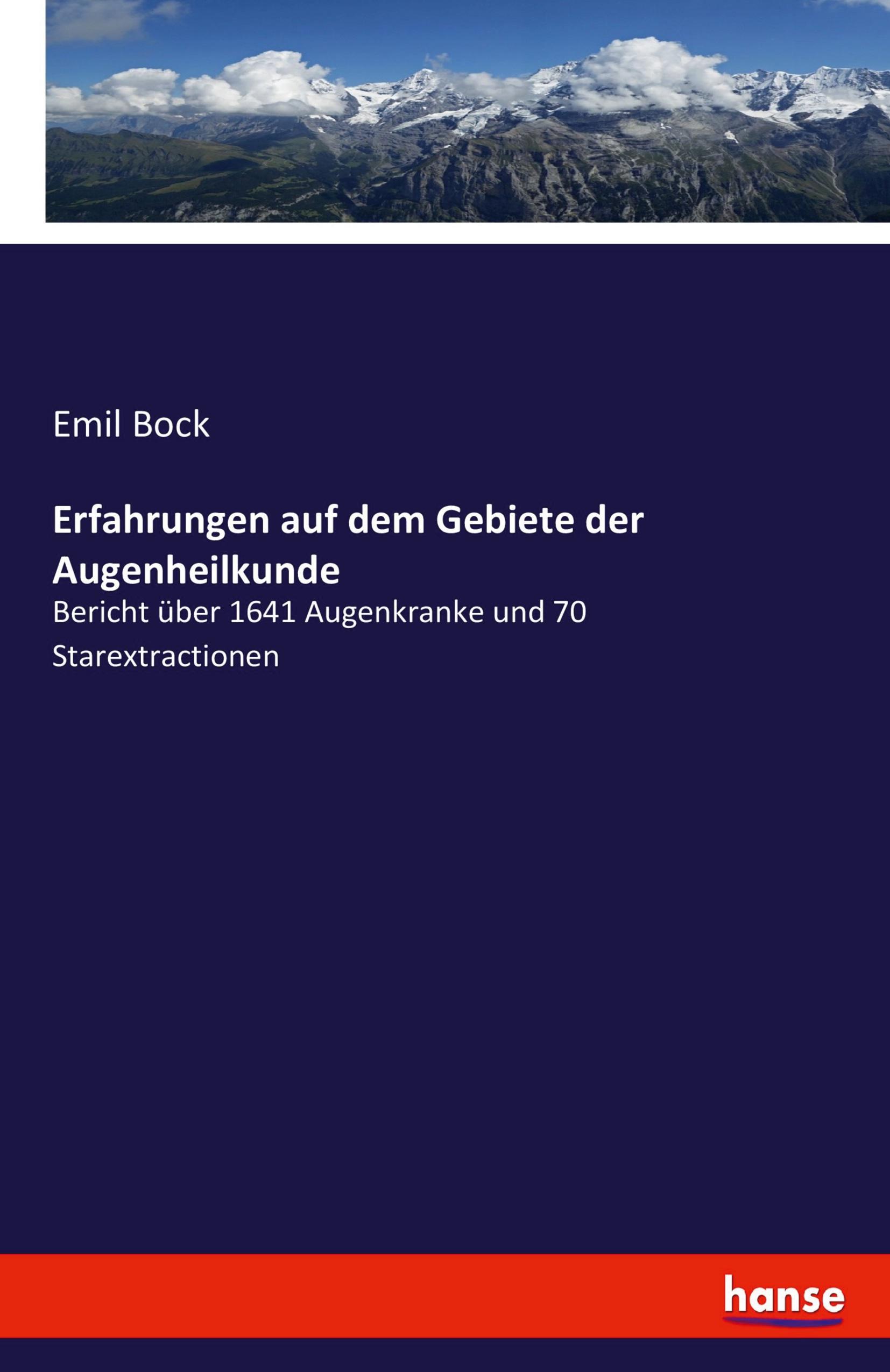 Vorderes Coverbild Erfahrungen auf dem Gebiete der Augenheilkunde