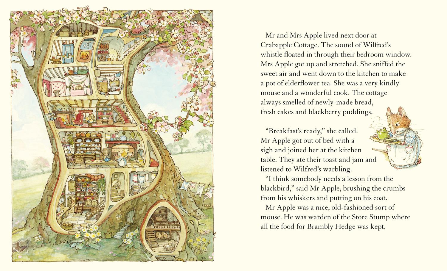 Beispielinhalt (Bild) A Year in Brambly Hedge