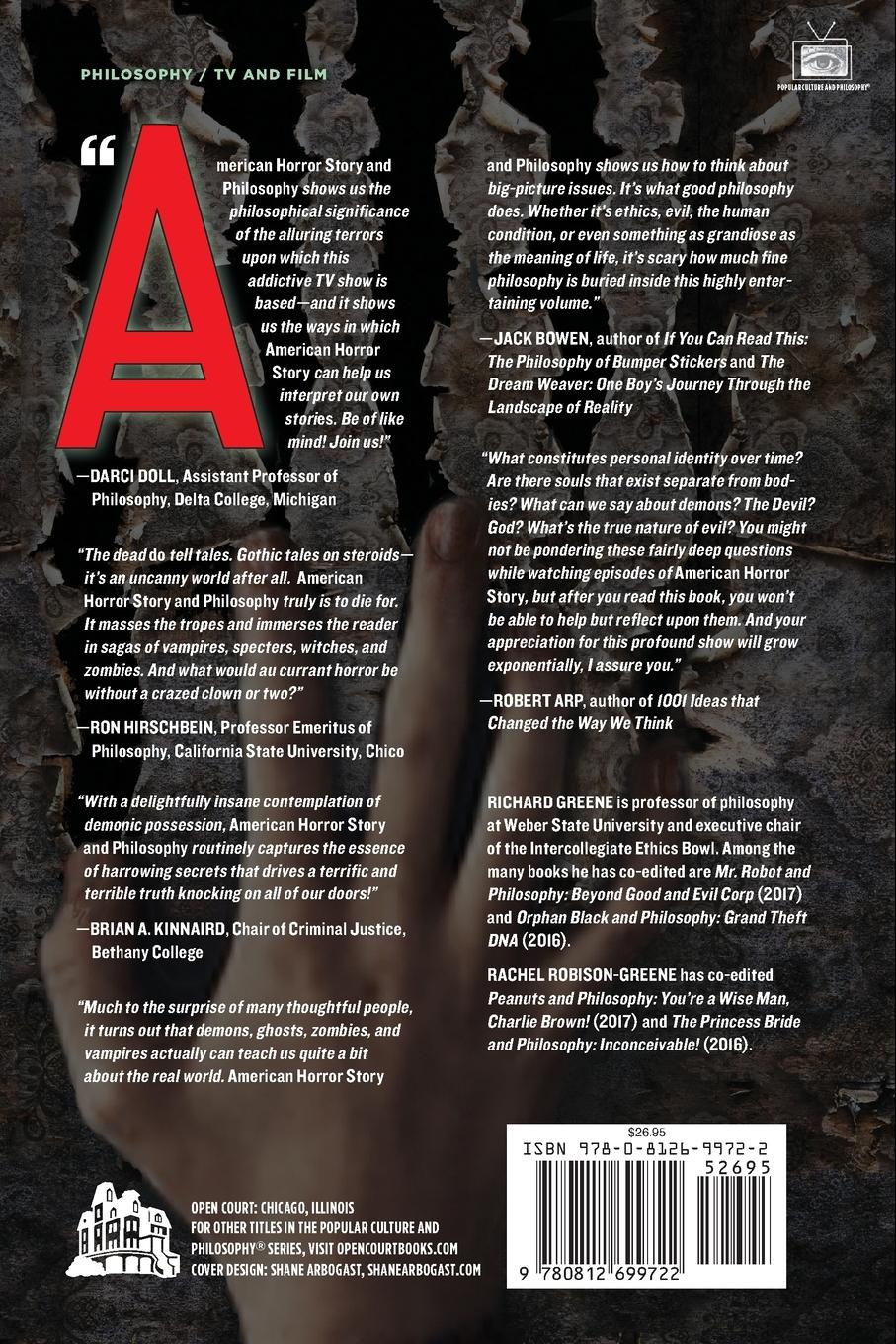 Rückseitencover American Horror Story and Philosophy