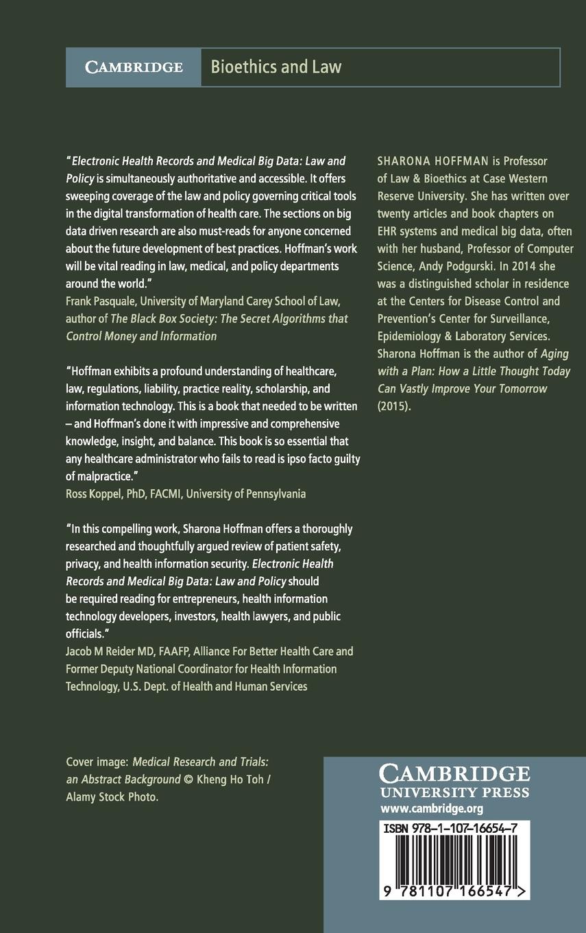 Rückseitencover Electronic Health Records and Medical Big Data