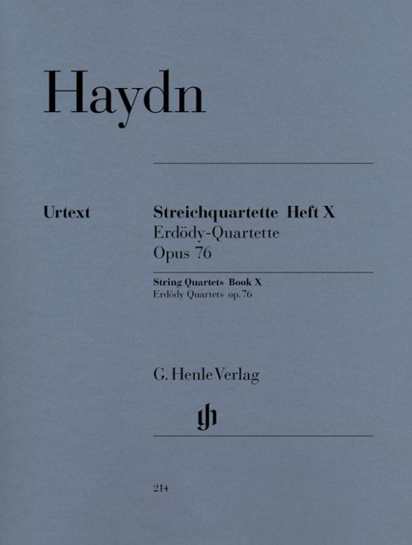 Vorderes Coverbild Haydn, Joseph - Streichquartette Heft X op. 76 (Erdödy-Quartette)