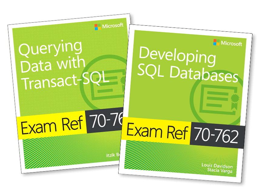 Vorderes Coverbild MCSA SQL Server 2016 Database Development Exam Ref 2-pack