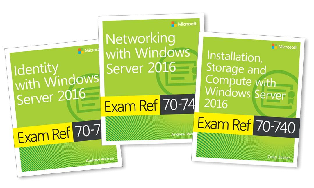Vorderes Coverbild MCSA Windows Server 2016 Exam Ref 3-Pack