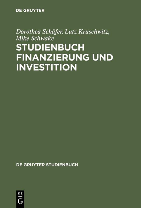 Vorderes Coverbild Studienbuch Finanzierung und Investition
