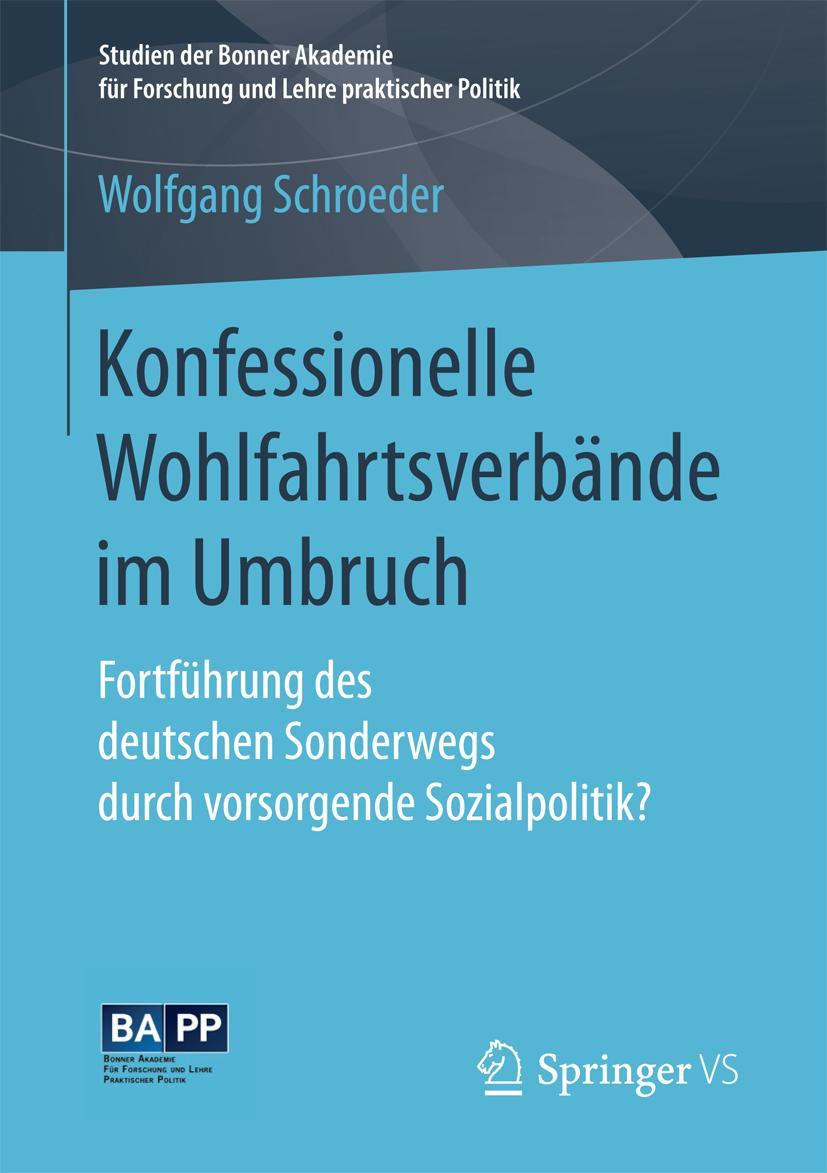Vorderes Coverbild Konfessionelle Wohlfahrtsverbände im Umbruch