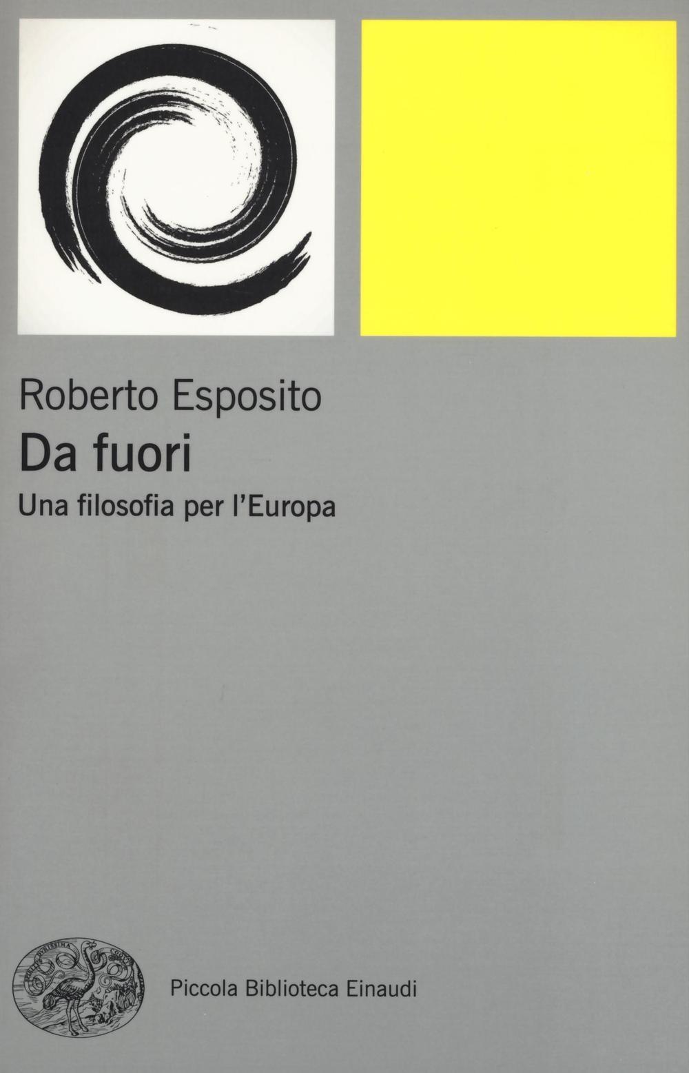 Vorderes Coverbild Da fuori. Una filosofia per l'Europa