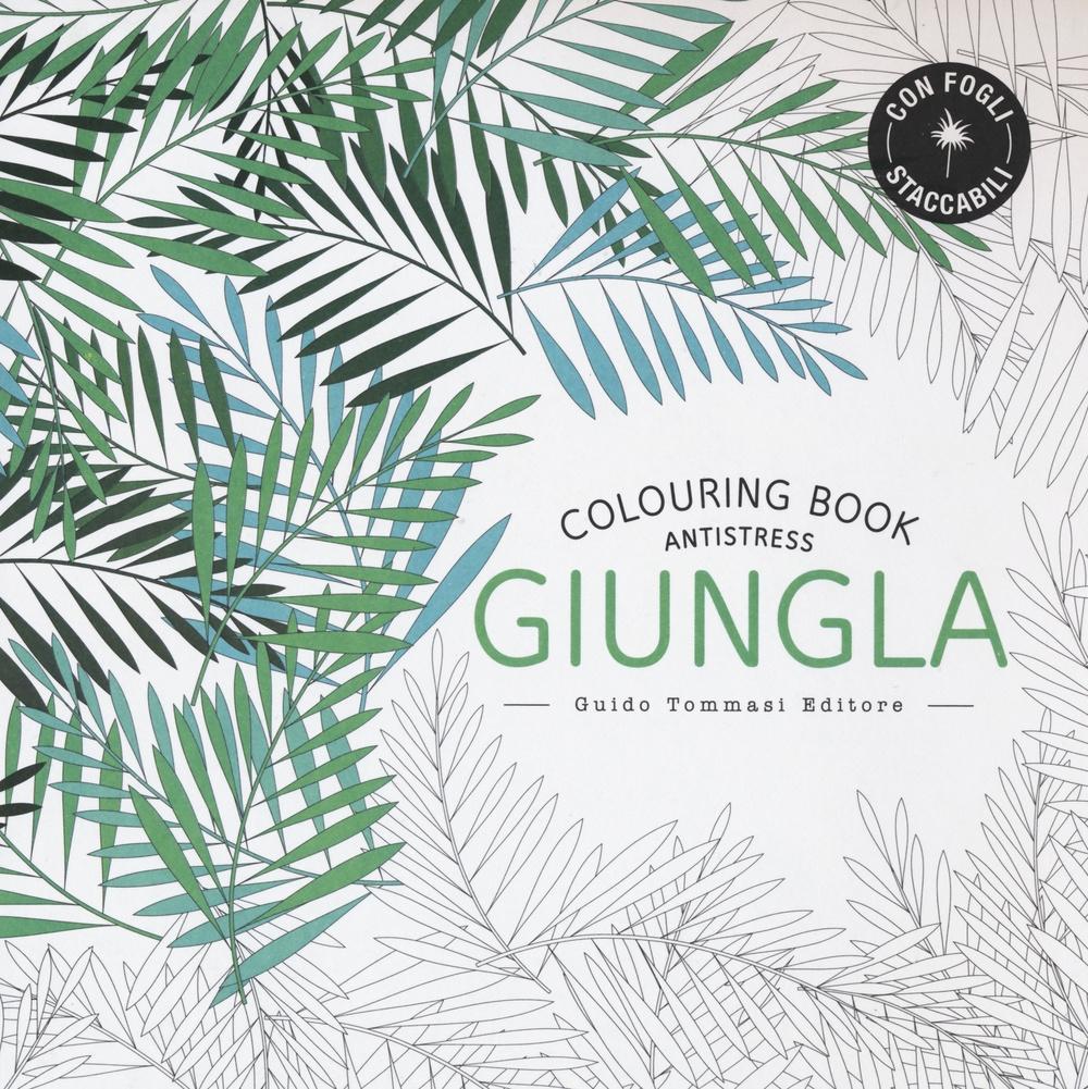 Vorderes Coverbild Giungla. Colouring book antistress