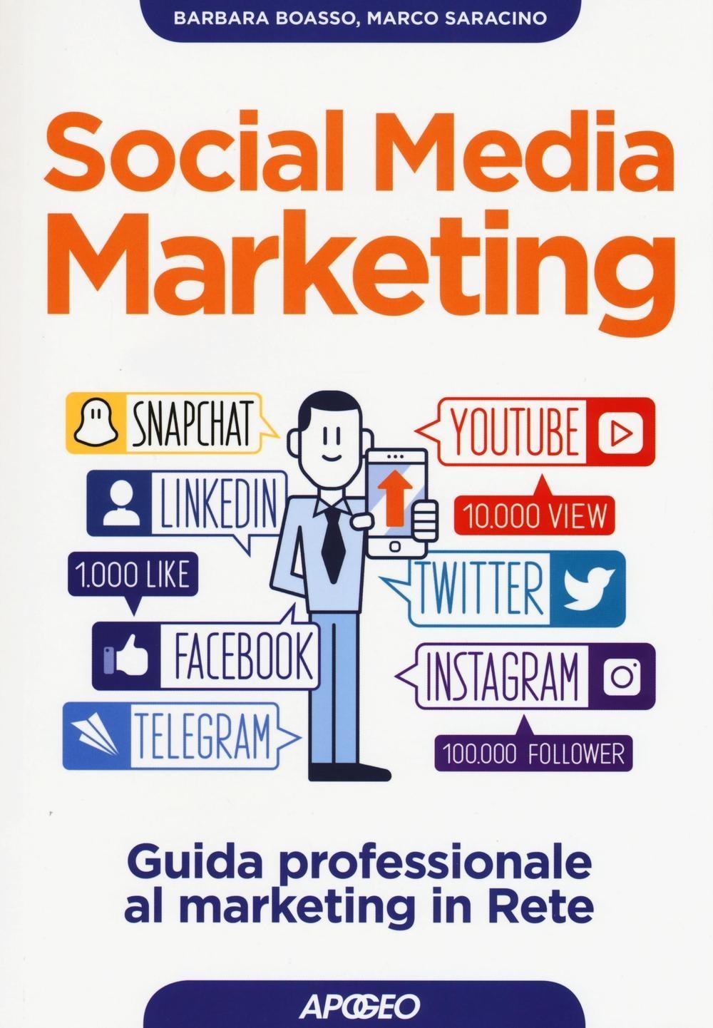 Vorderes Coverbild Social media marketing. Guida professionale al marketing in rete