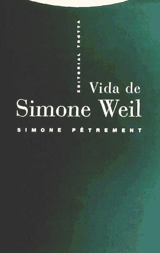 Vorderes Coverbild Vida de Simone Weil