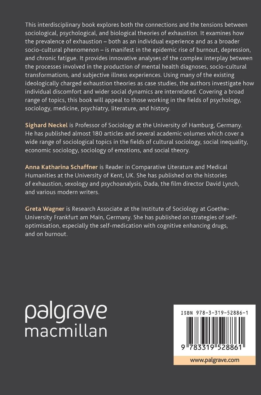 Rückseitencover Burnout, Fatigue, Exhaustion